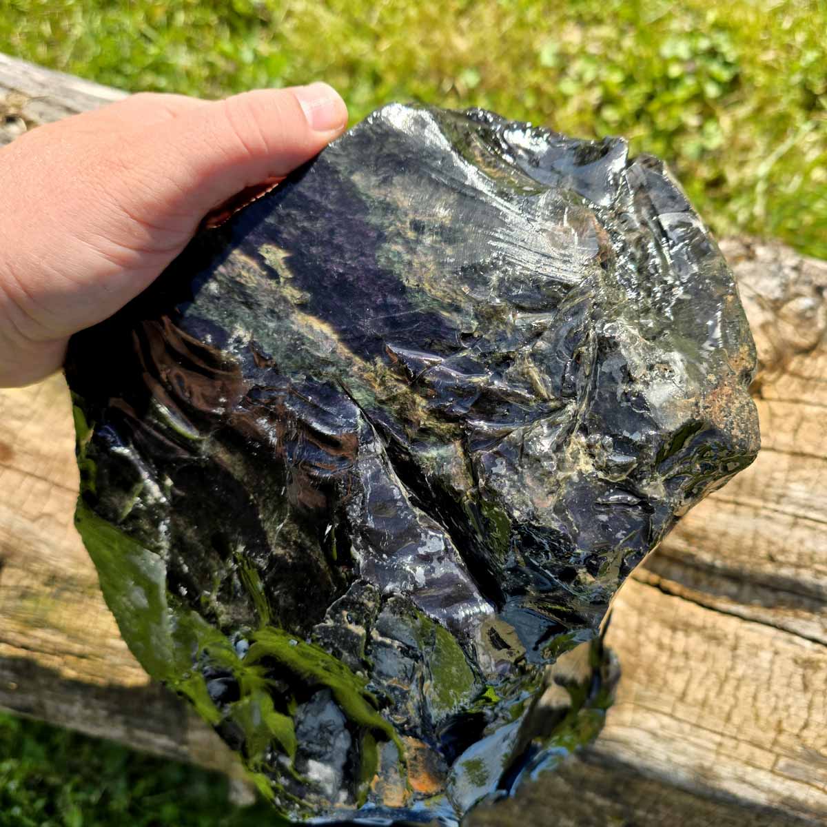 Highgrade Mexican Velvet Obsidian Rough Chunk!