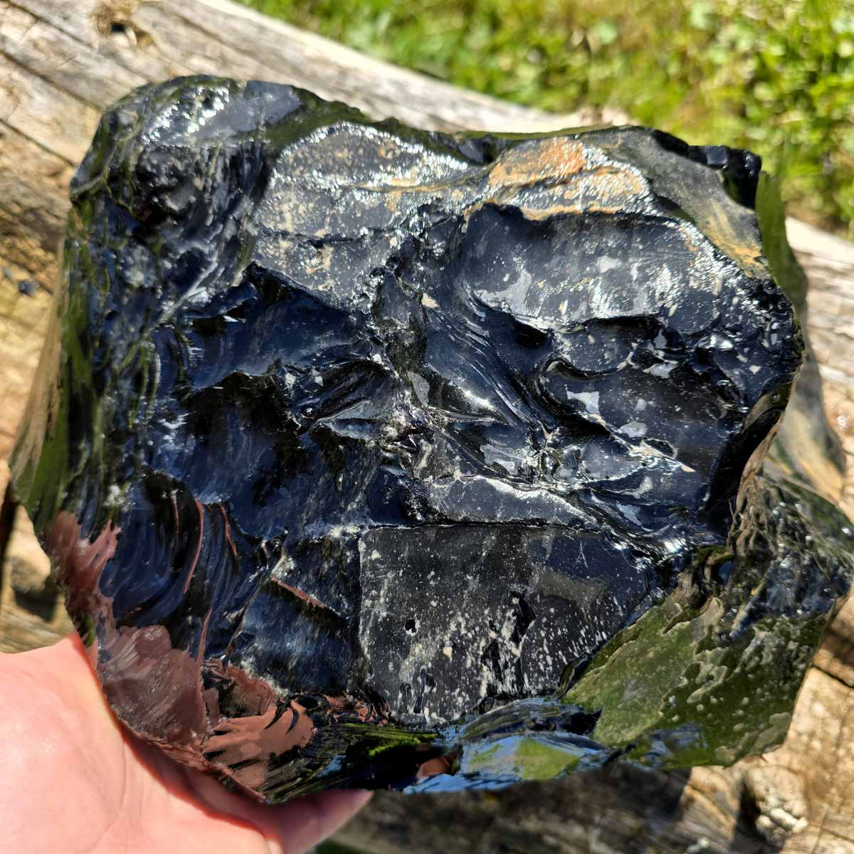 Highgrade Mexican Velvet Obsidian Rough Chunk!