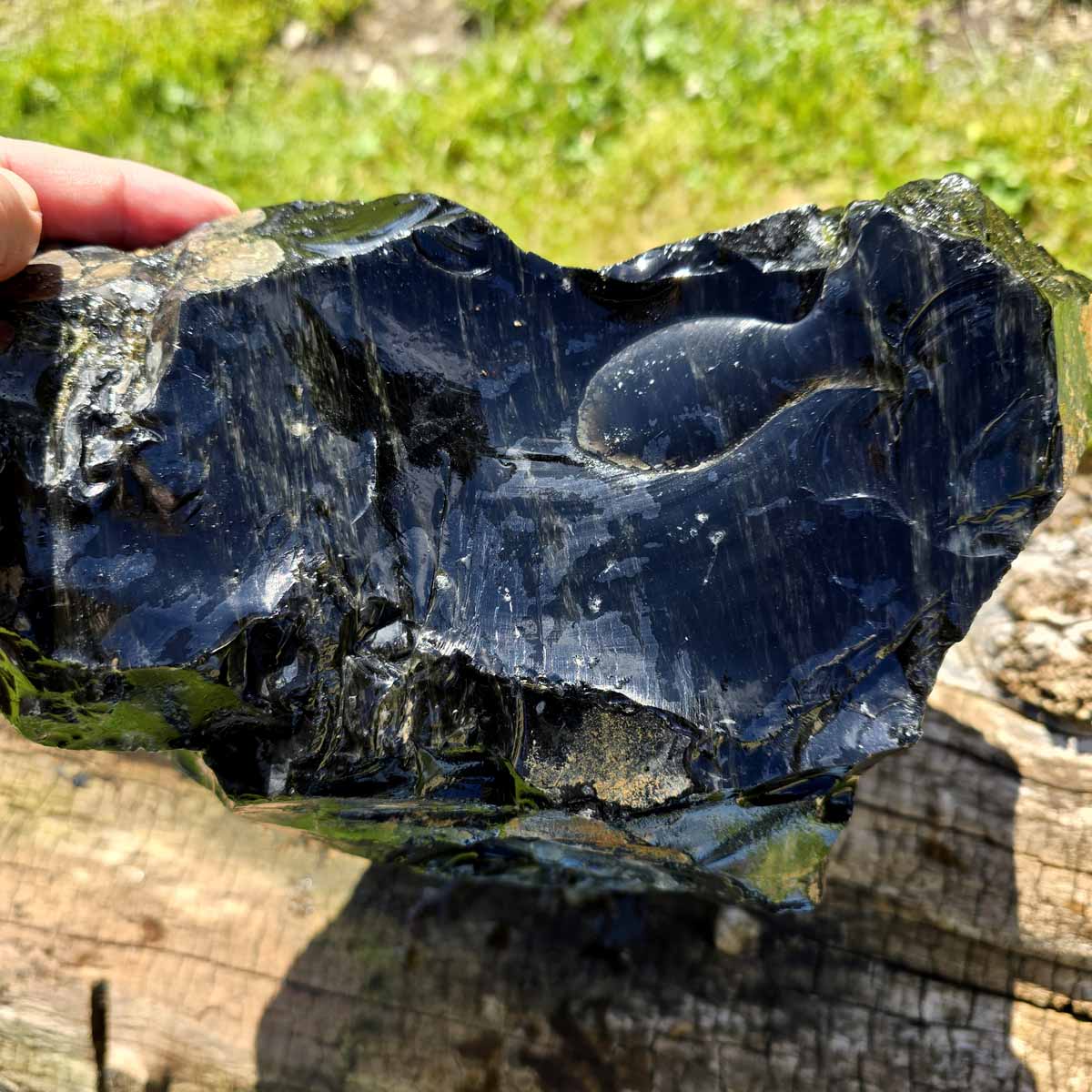 Highgrade Mexican Velvet Obsidian Rough Chunk!