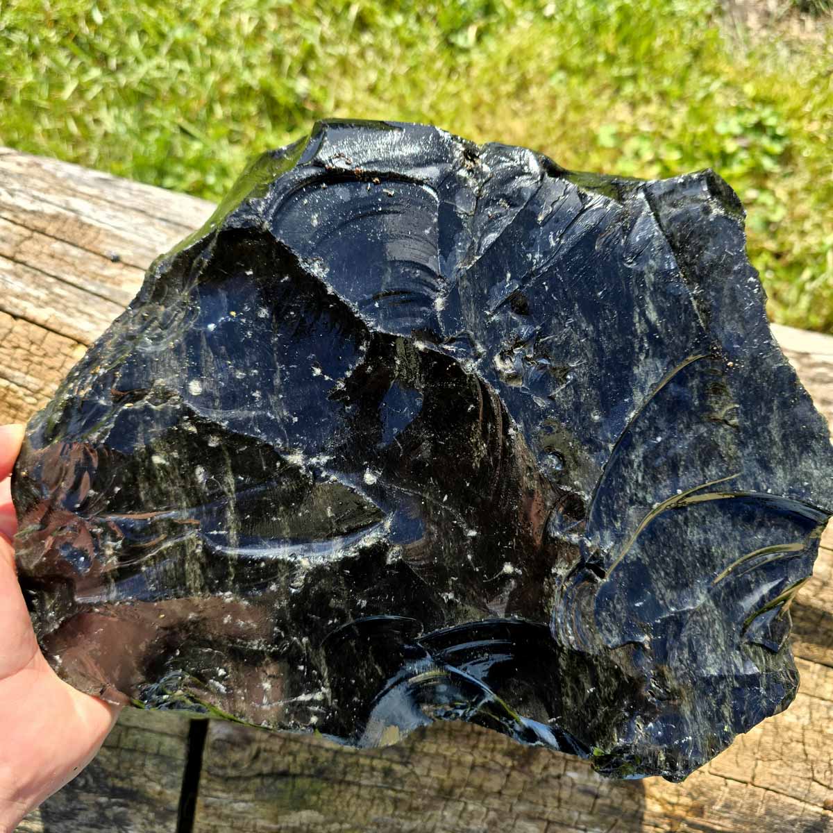 Highgrade Mexican Velvet Obsidian Rough Chunk!