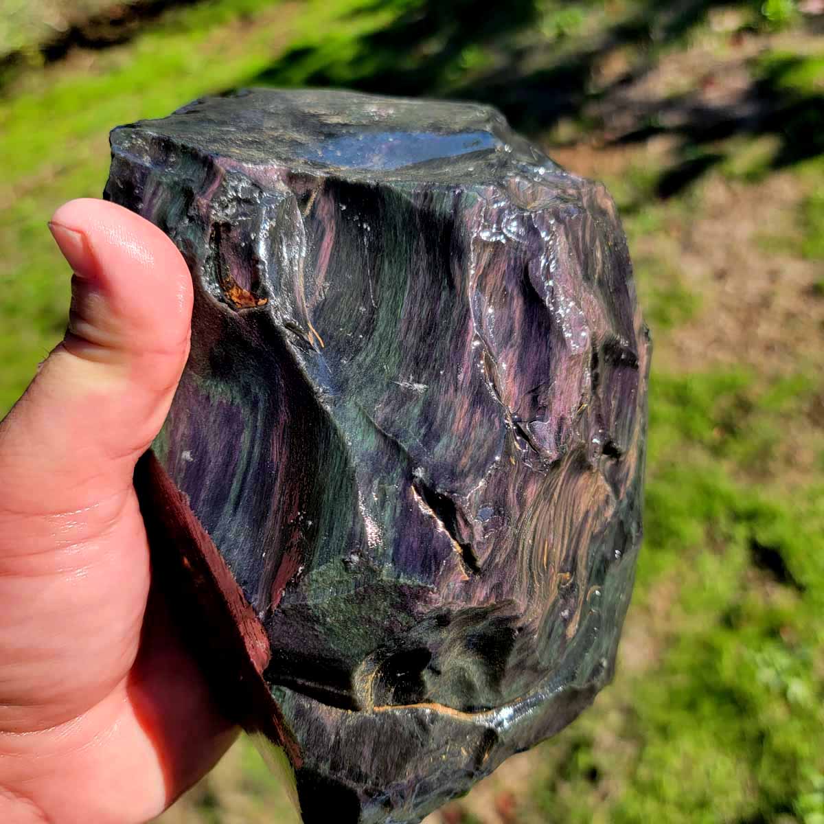 Highgrade Mexican Velvet Obsidian Rough Chunk!