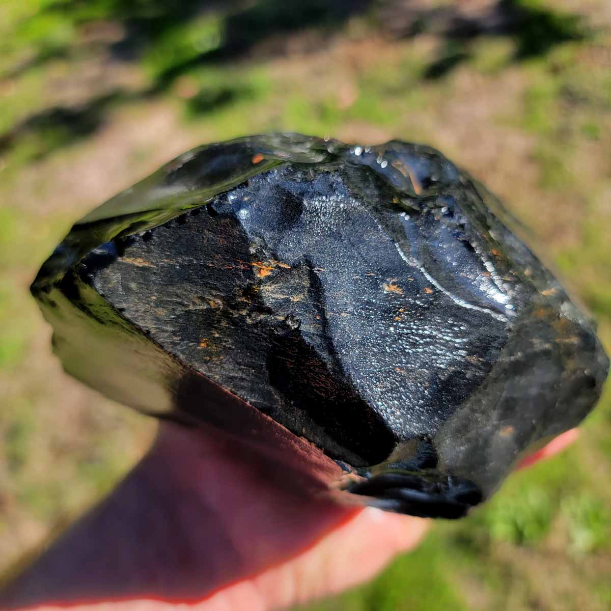 Highgrade Mexican Velvet Obsidian Rough Chunk!