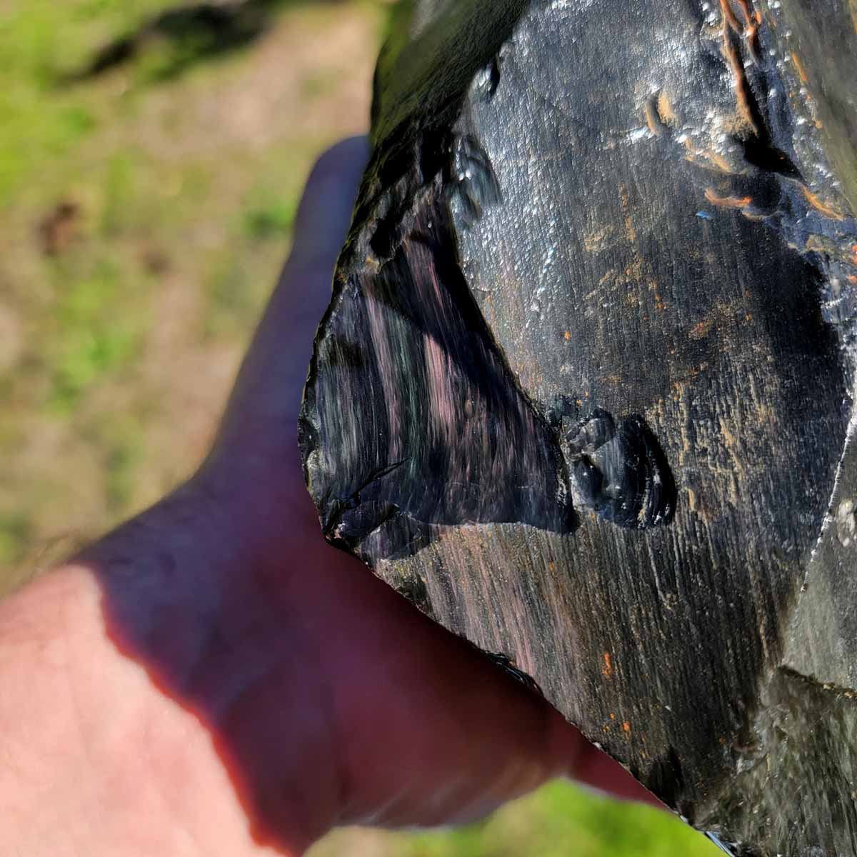 Highgrade Mexican Velvet Obsidian Rough Chunk!