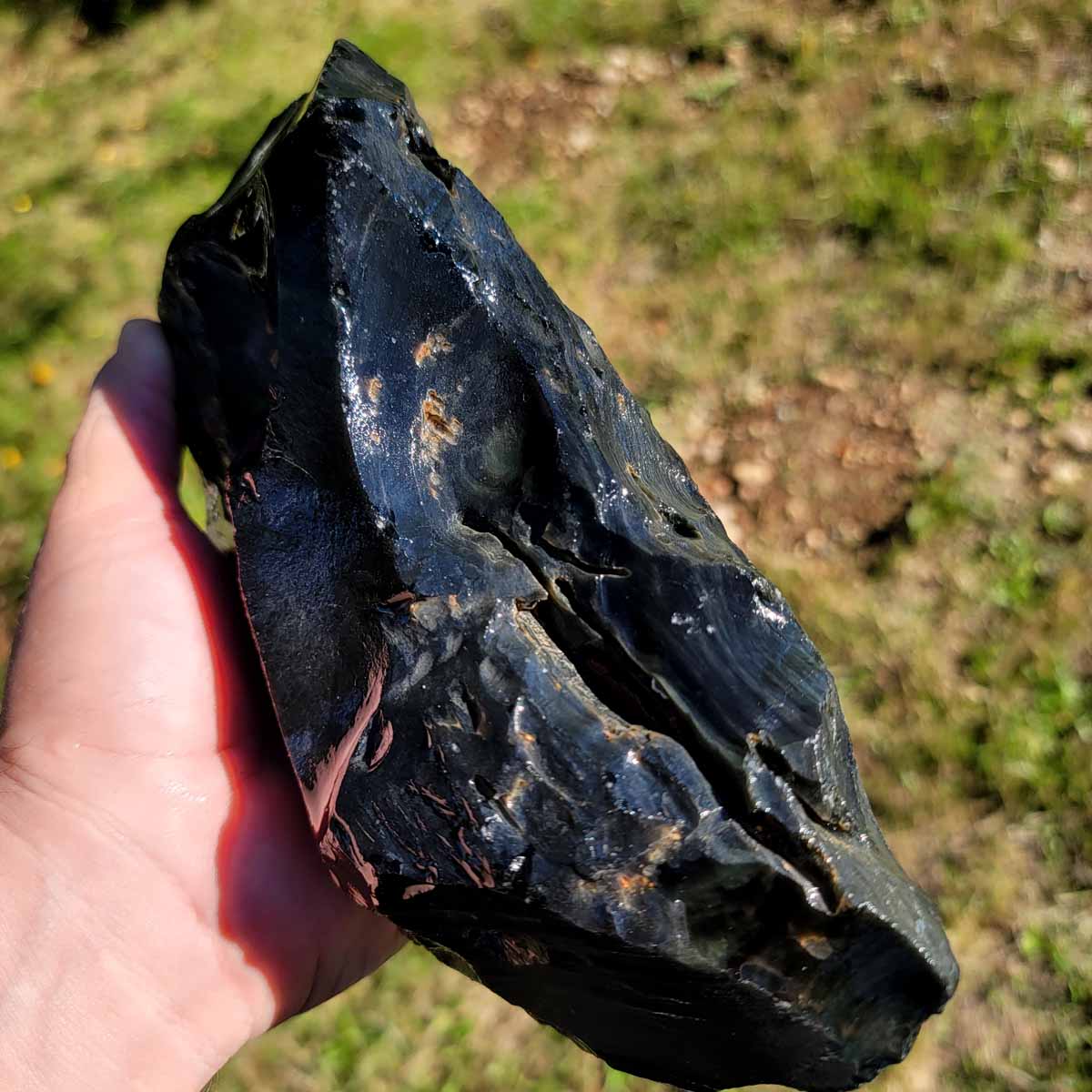 Highgrade Mexican Velvet Obsidian Rough Chunk!