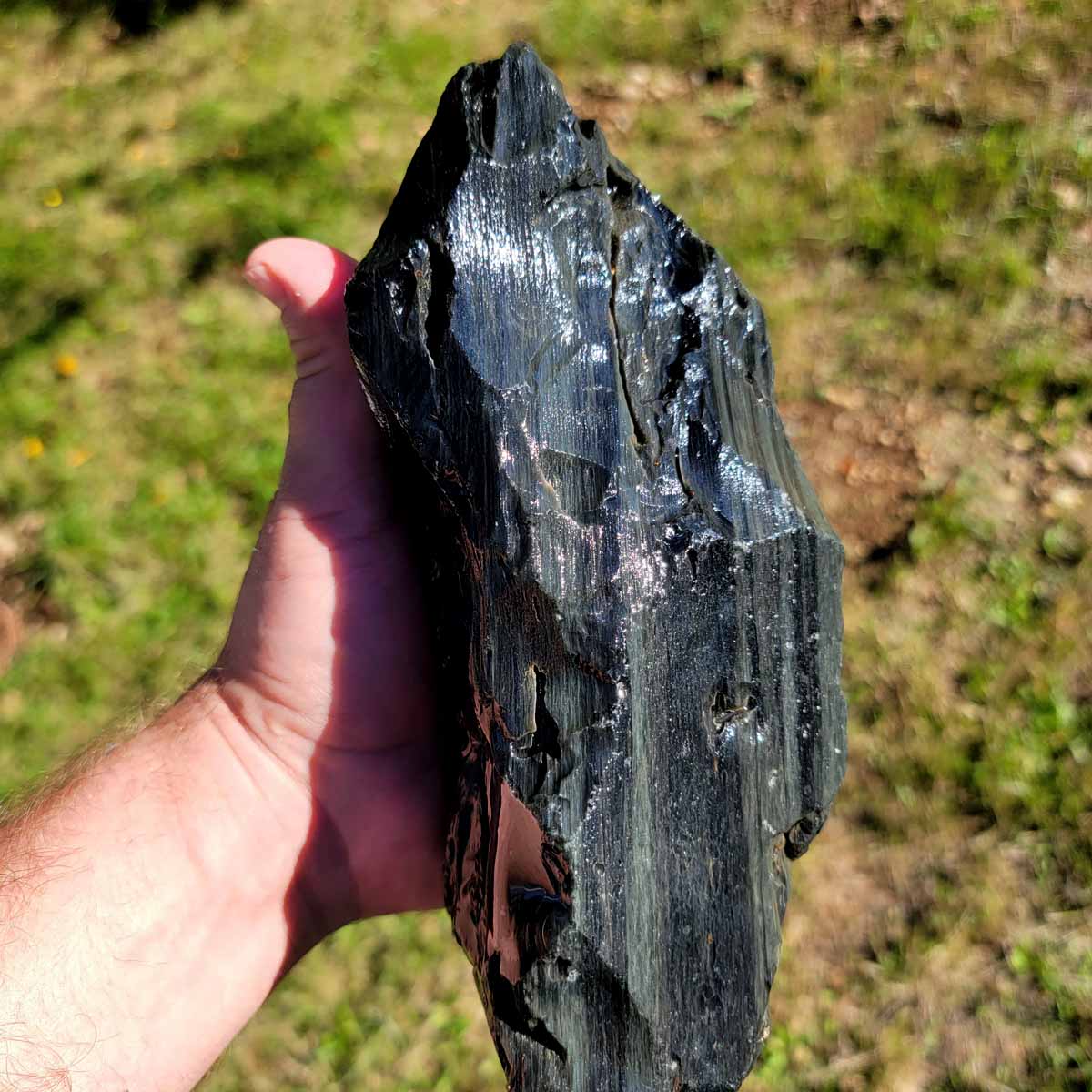 Highgrade Mexican Velvet Obsidian Rough Chunk!