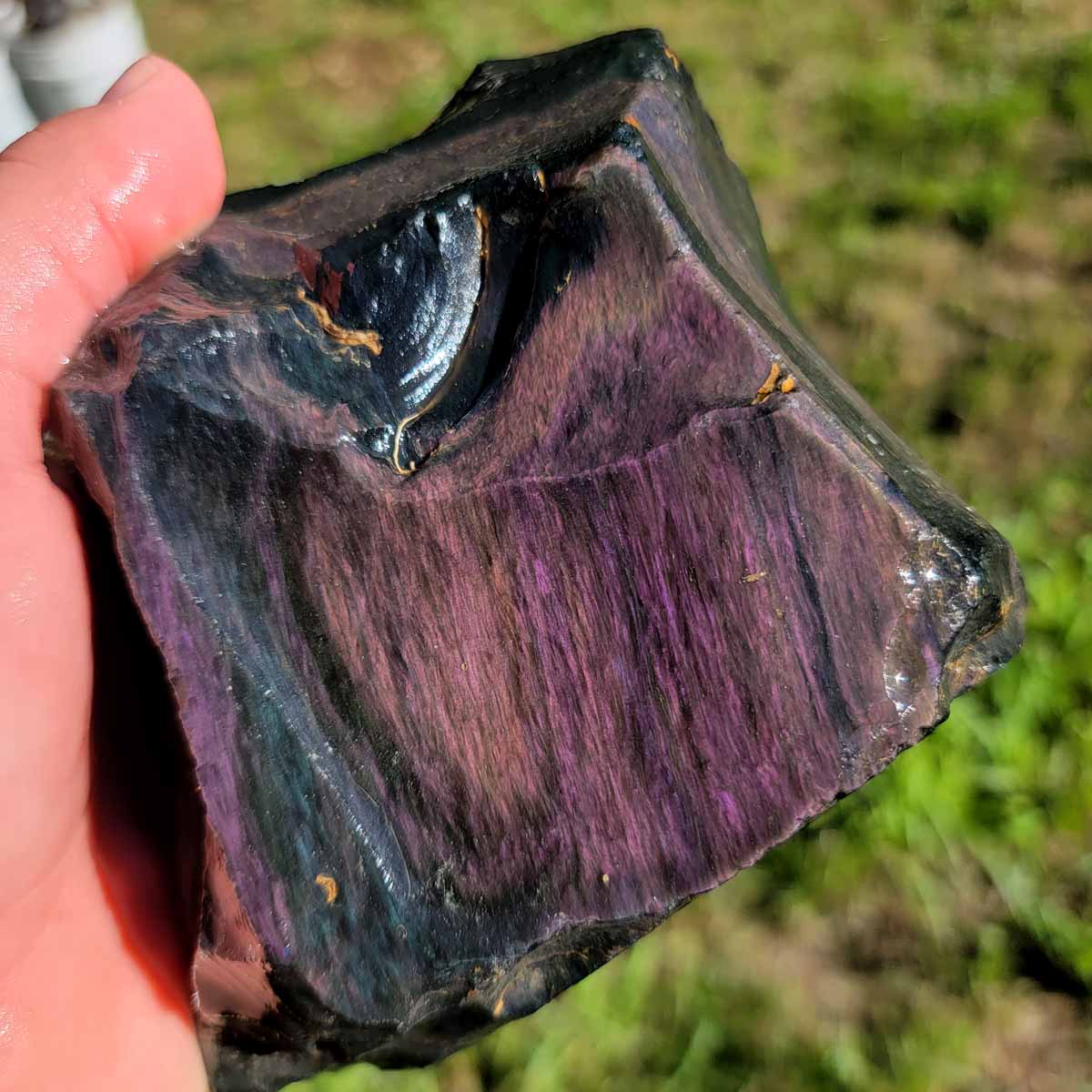 Highgrade Mexican Velvet Obsidian Rough Chunk!