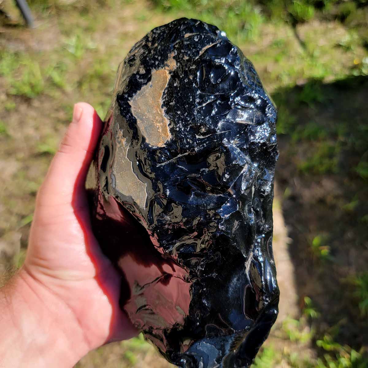 Highgrade Mexican Velvet Obsidian Rough Chunk!