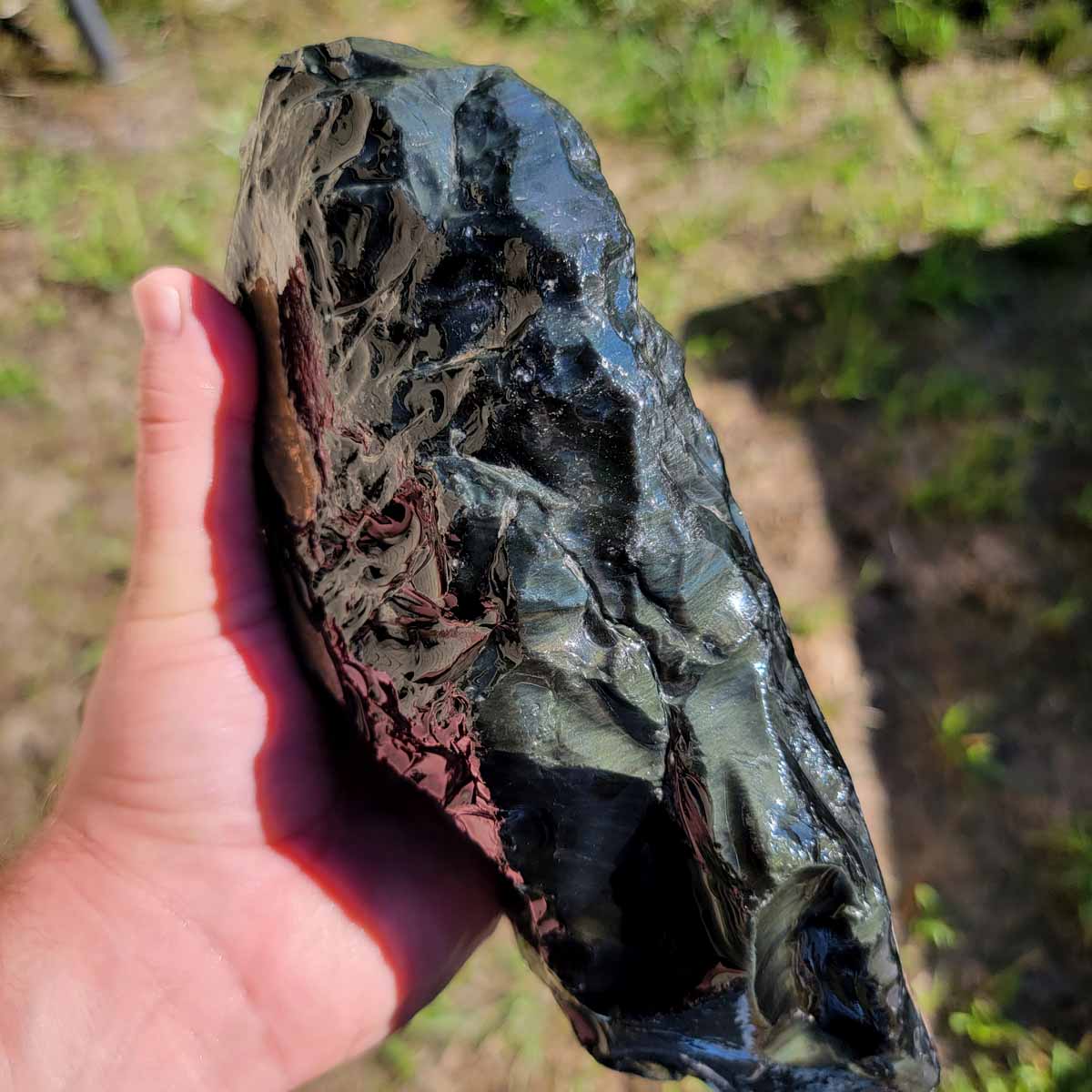 Highgrade Mexican Velvet Obsidian Rough Chunk!