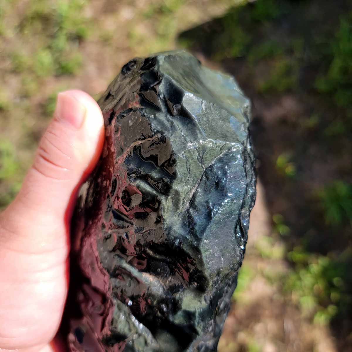 Highgrade Mexican Velvet Obsidian Rough Chunk!