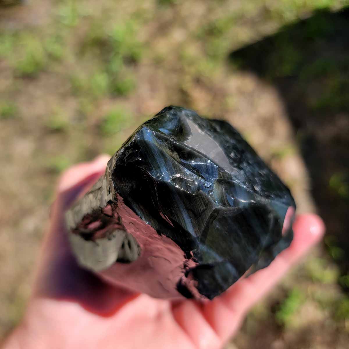 Highgrade Mexican Velvet Obsidian Rough Chunk!