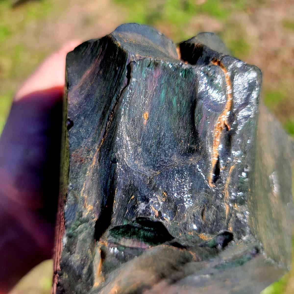 Highgrade Mexican Velvet Obsidian Rough Chunk!