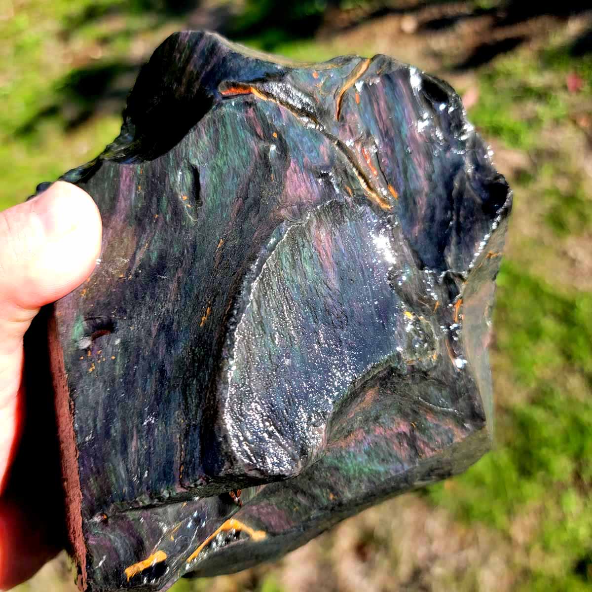 Highgrade Mexican Velvet Obsidian Rough Chunk!