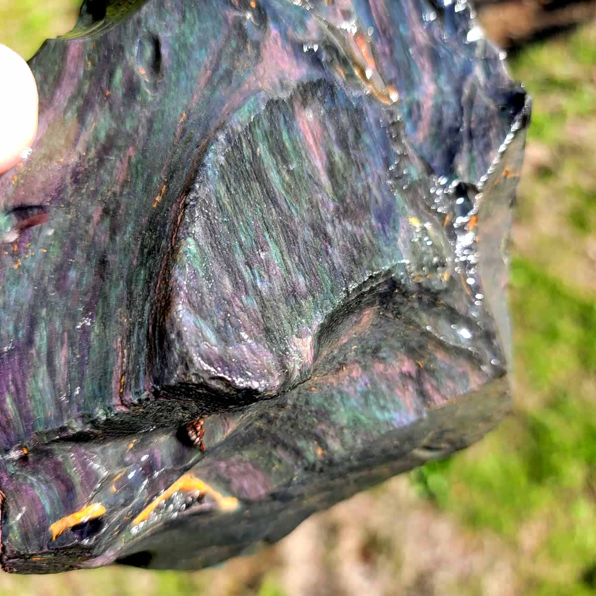 Highgrade Mexican Velvet Obsidian Rough Chunk!