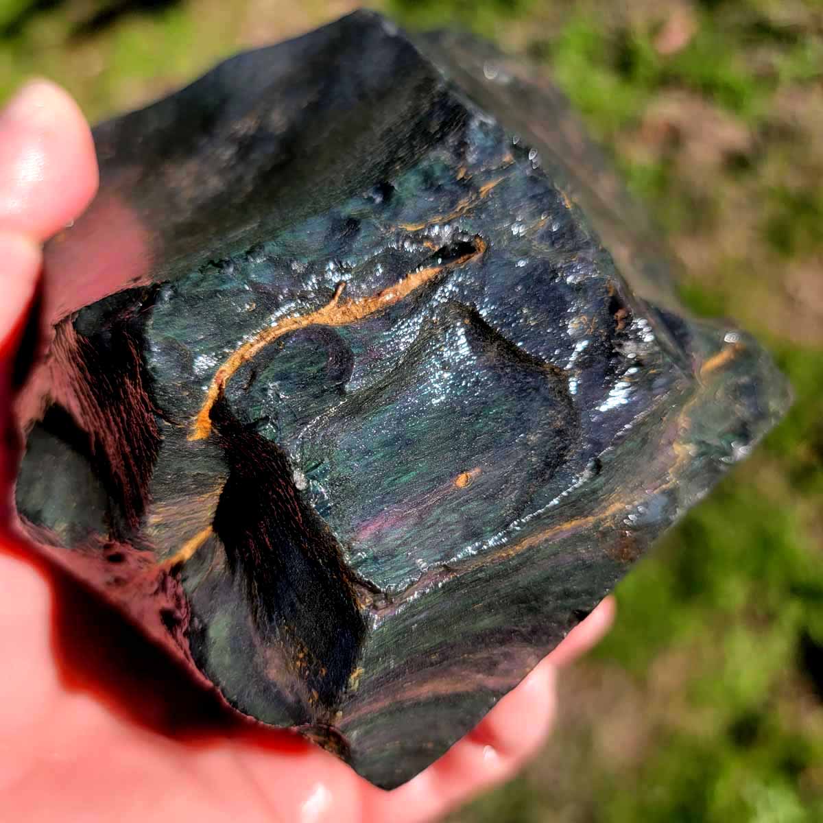 Highgrade Mexican Velvet Obsidian Rough Chunk!