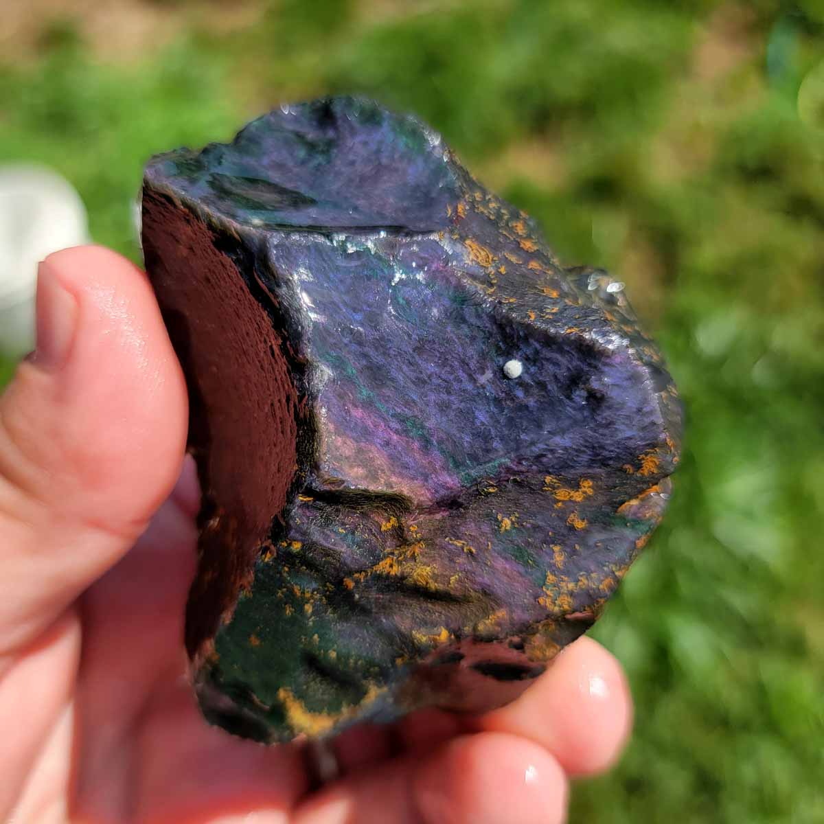 Highgrade Mexican Velvet Obsidian Rough Chunk!