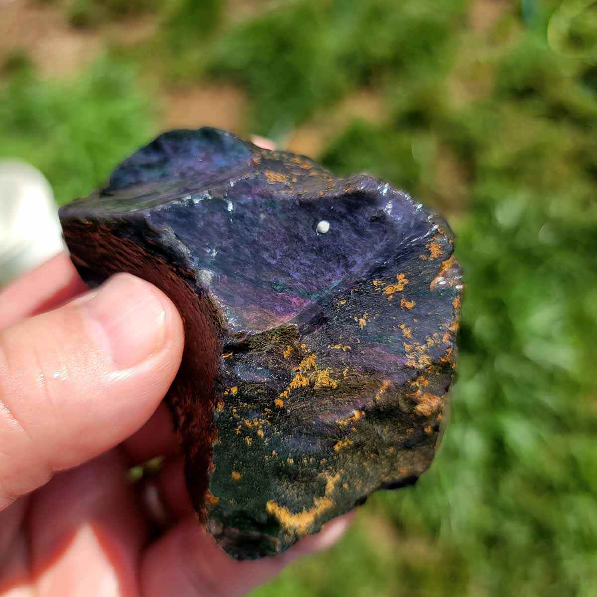 Highgrade Mexican Velvet Obsidian Rough Chunk!