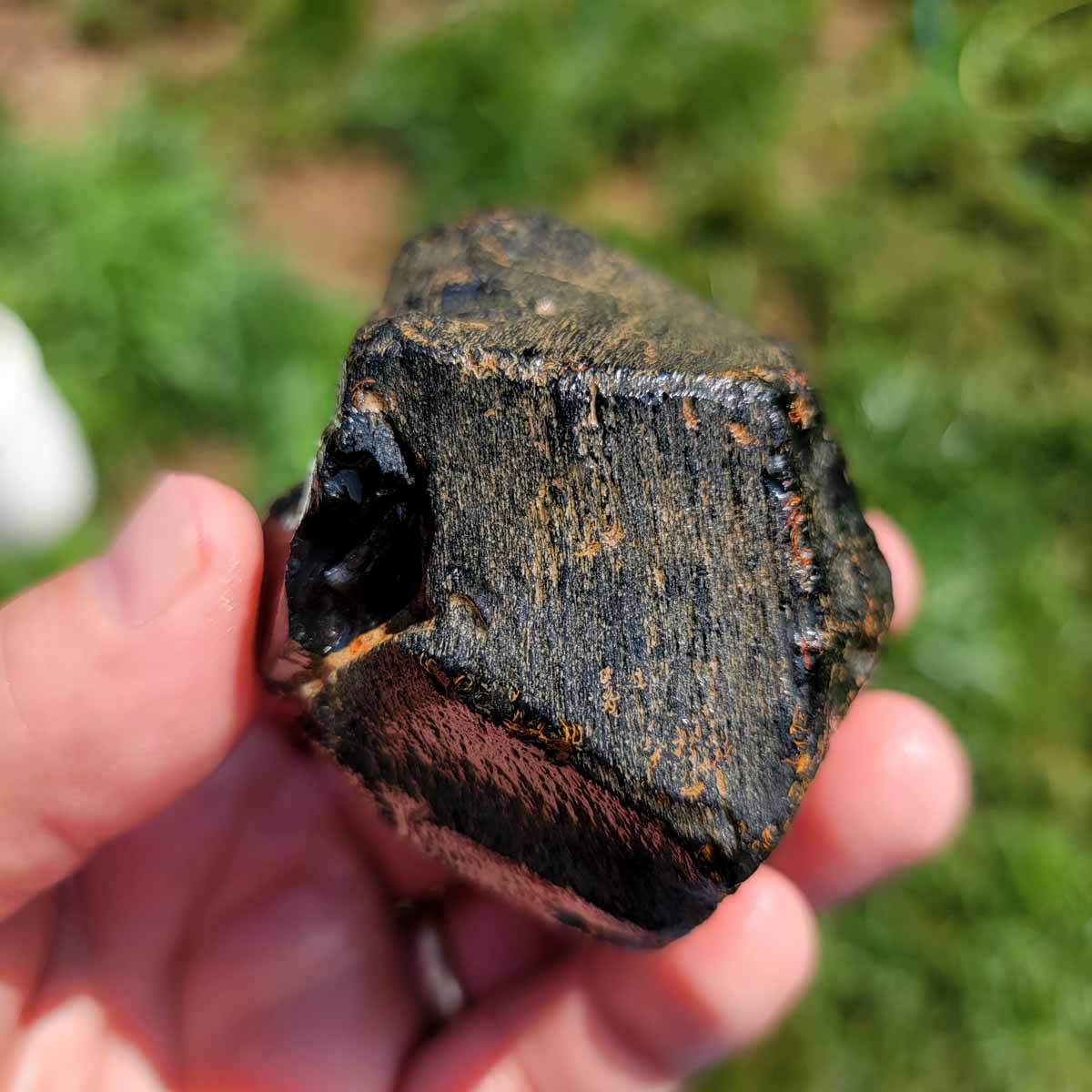 Highgrade Mexican Velvet Obsidian Rough Chunk!