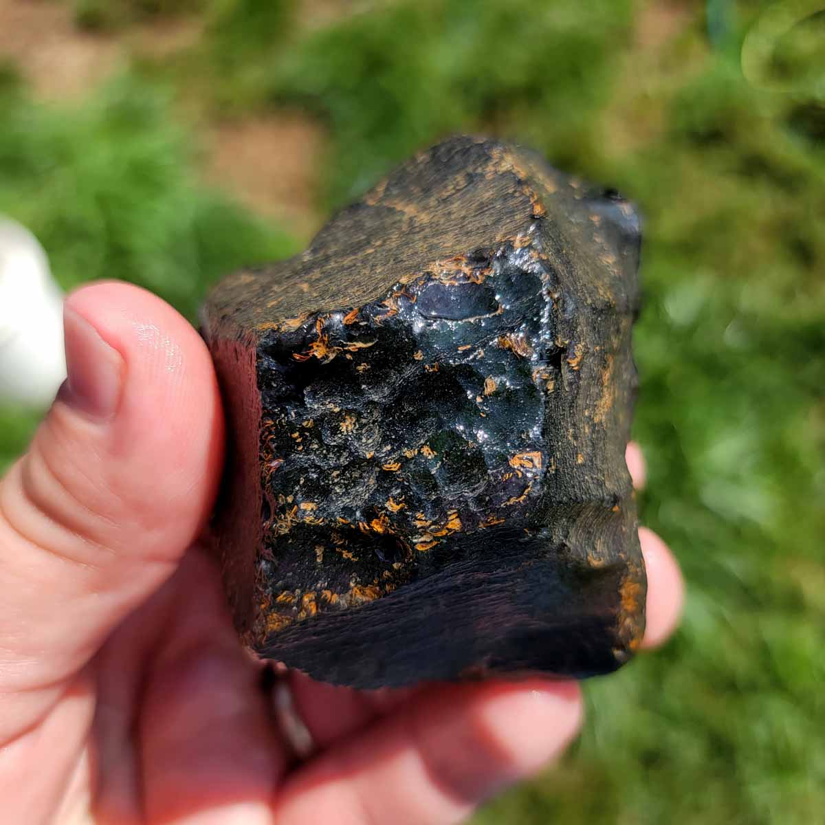 Highgrade Mexican Velvet Obsidian Rough Chunk!