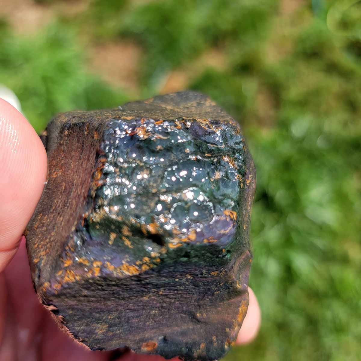 Highgrade Mexican Velvet Obsidian Rough Chunk!