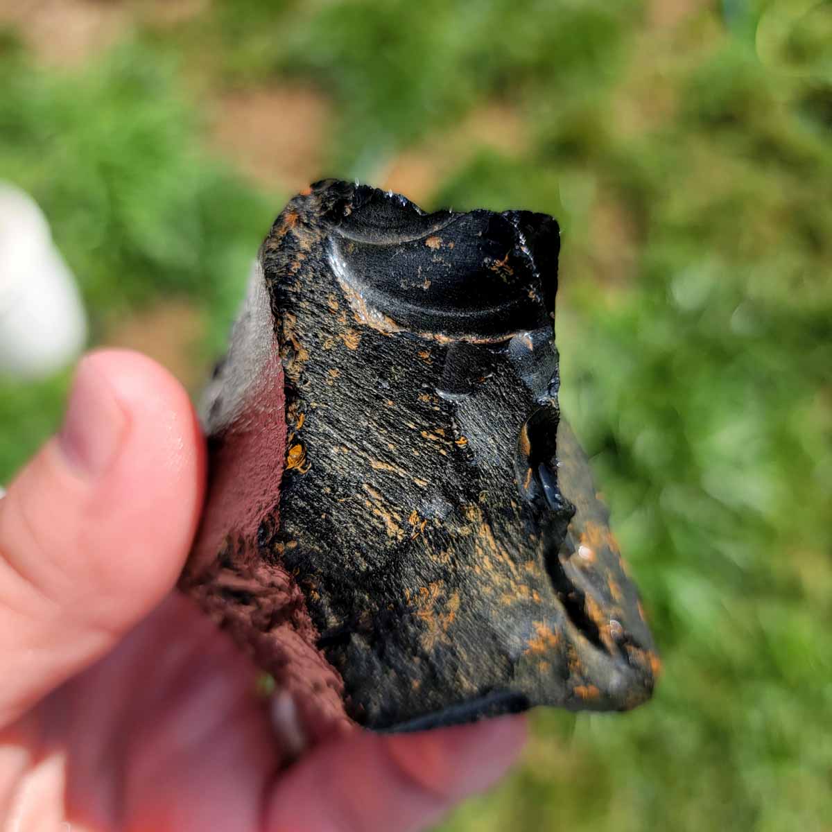 Highgrade Mexican Velvet Obsidian Rough Chunk!