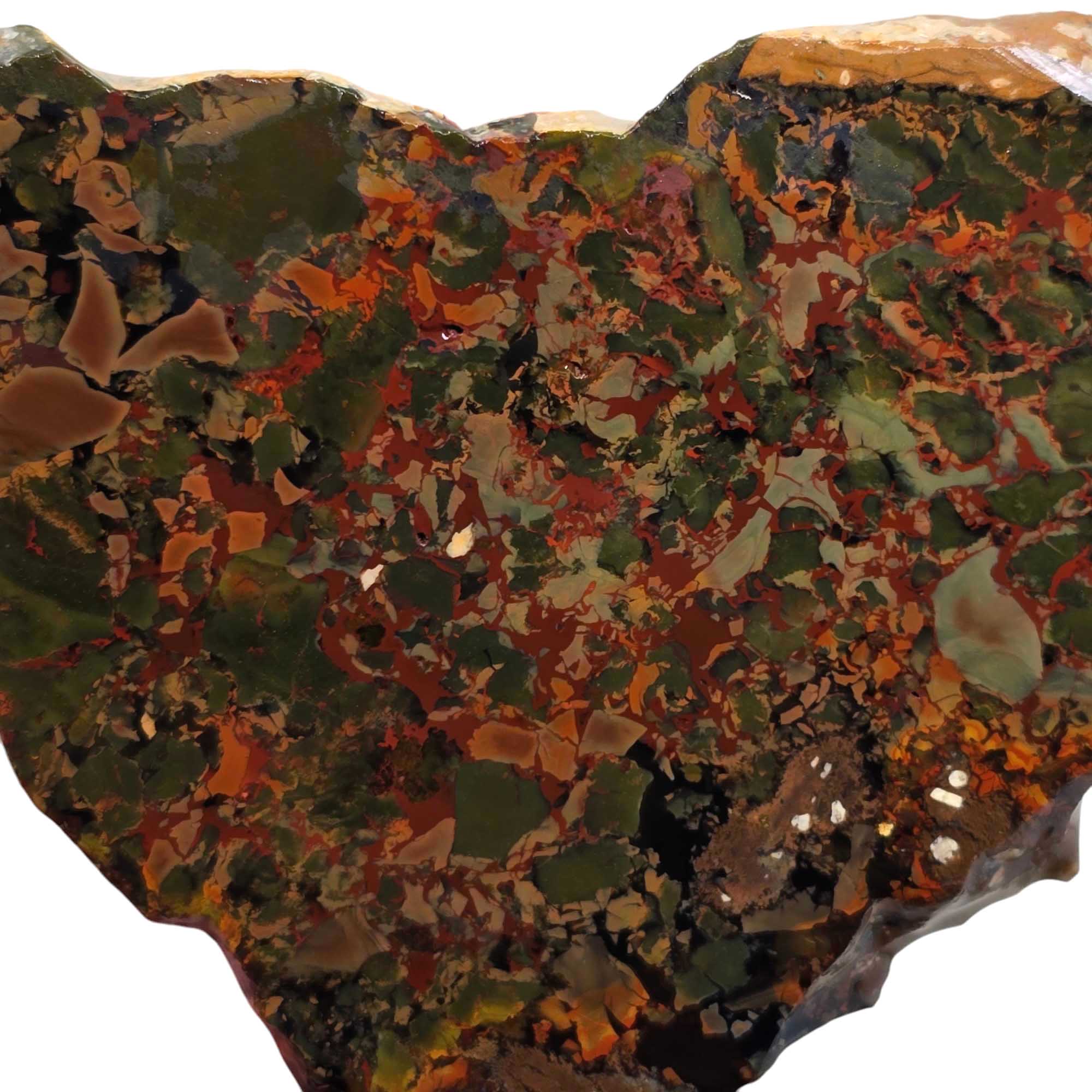 Rare Whisky Creek Brecciated Jasper Slab Lapidary Stone Slice Cut Rock