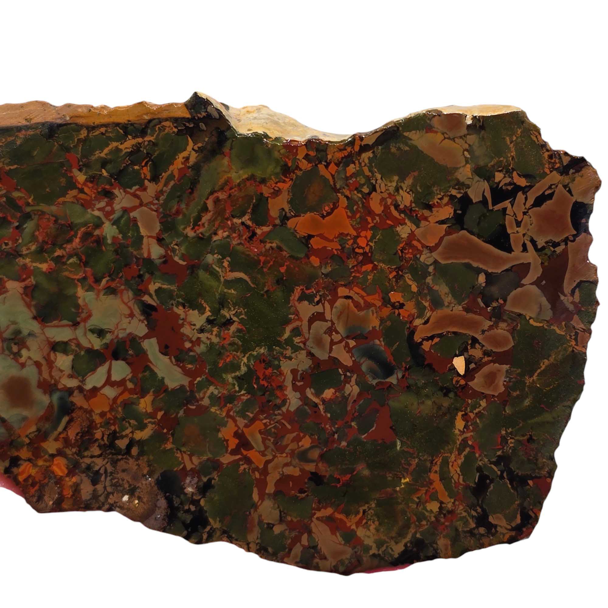 Rare Whisky Creek Brecciated Jasper Slab Lapidary Stone Slice Cut Rock