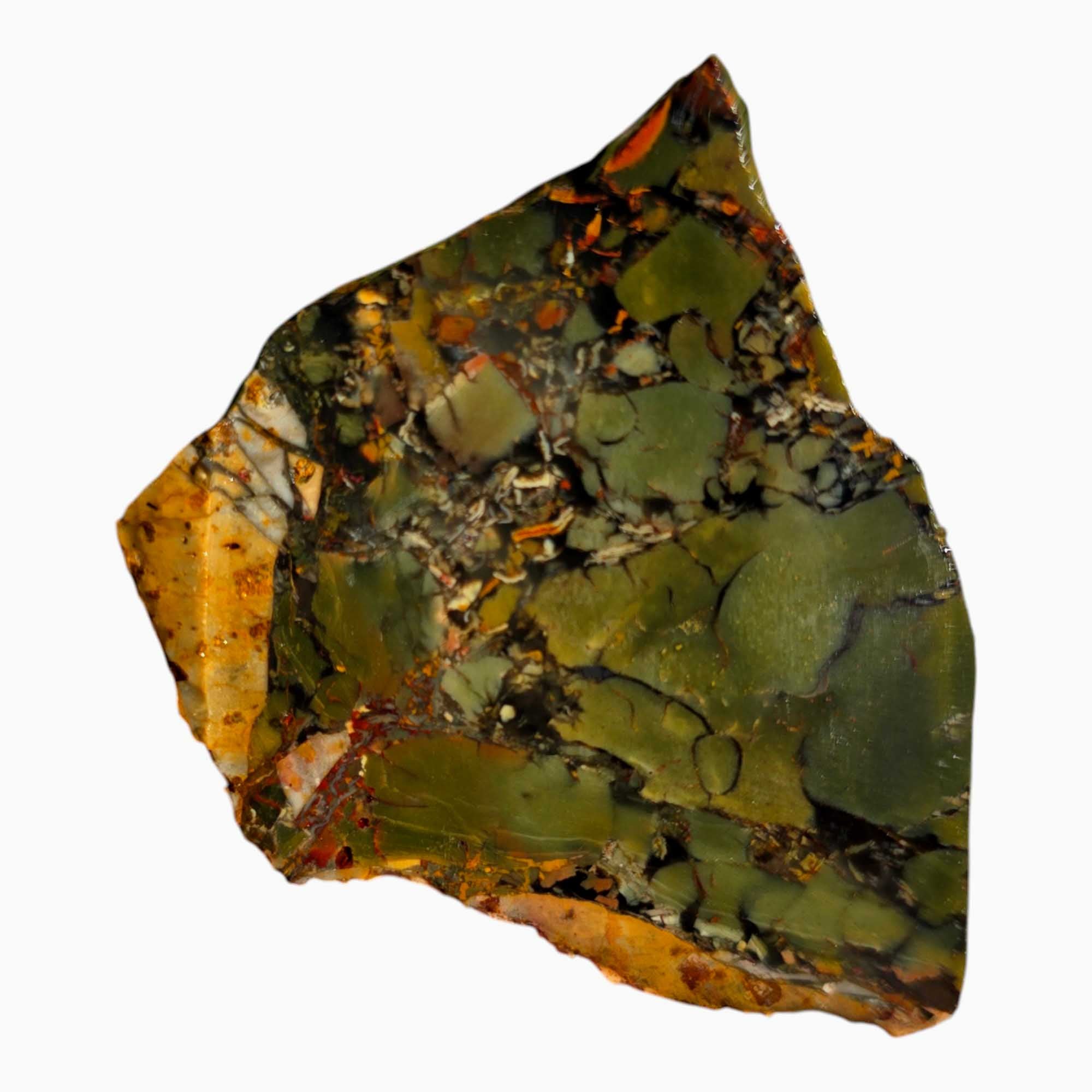 Rare Whisky Creek Brecciated Jasper Slab Lapidary Stone Slice Cut Rock