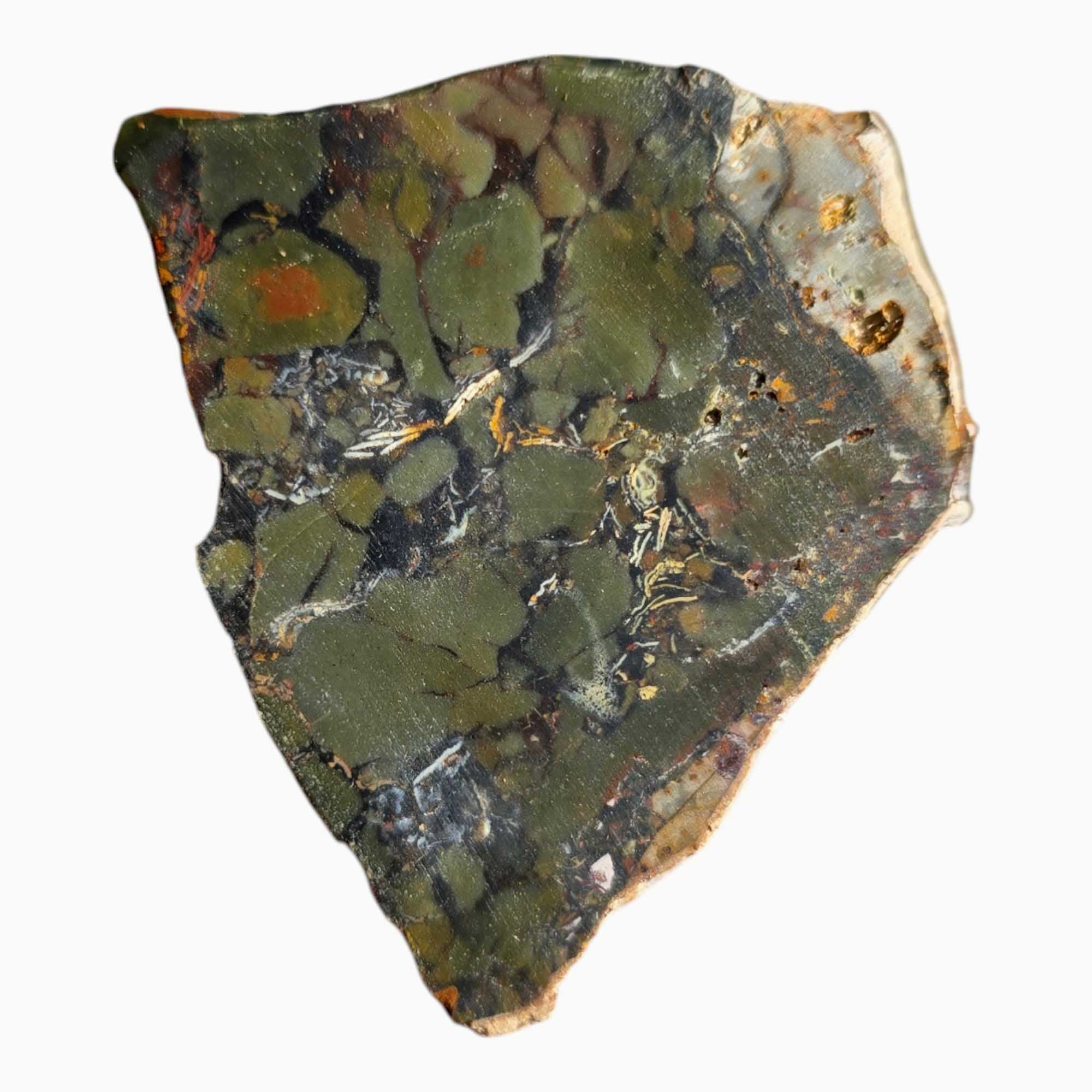 Rare Whisky Creek Brecciated Jasper Slab Lapidary Stone Slice Cut Rock