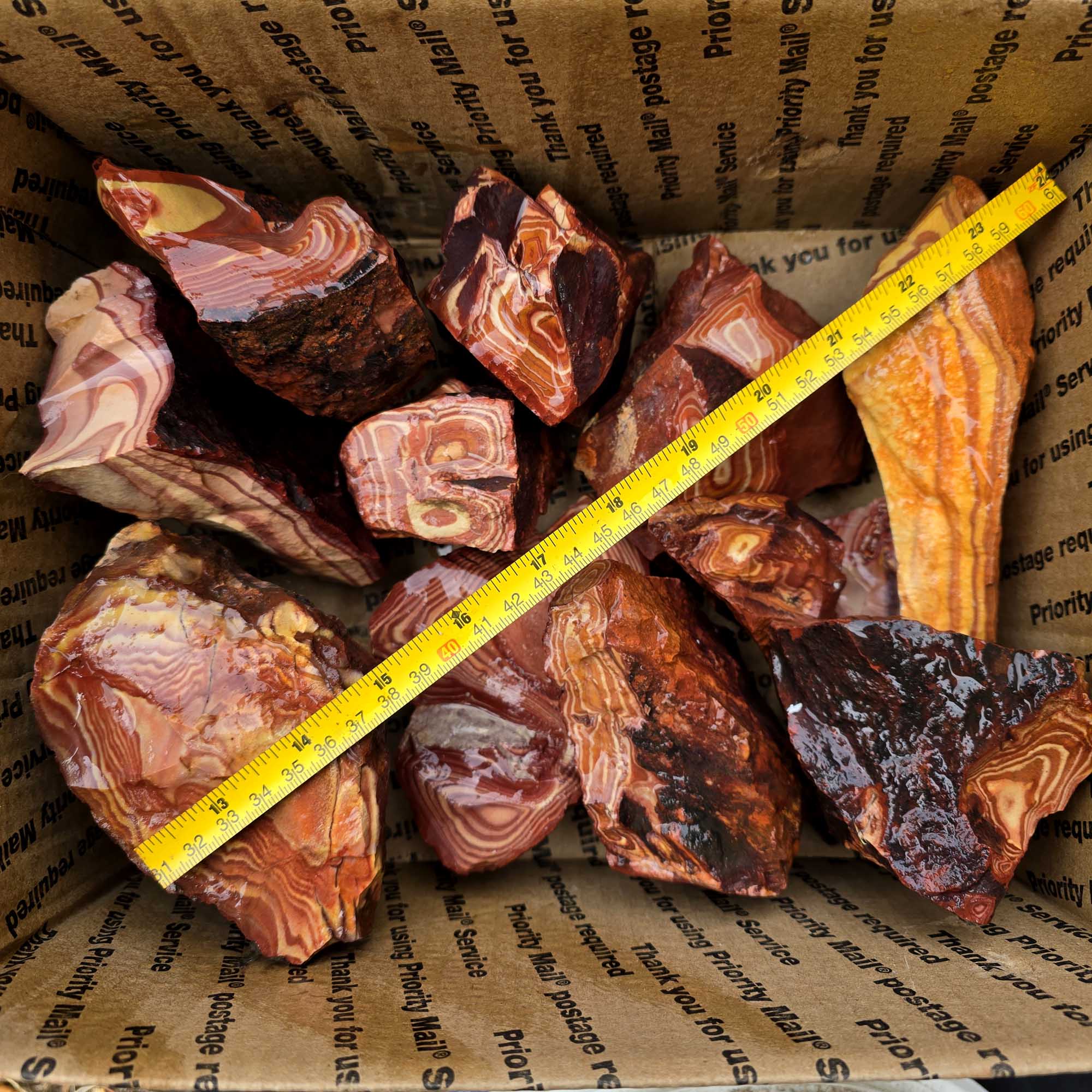 High-Grade Wonderstone Jasper Cutting Rough Flatrate Lapidary Stone