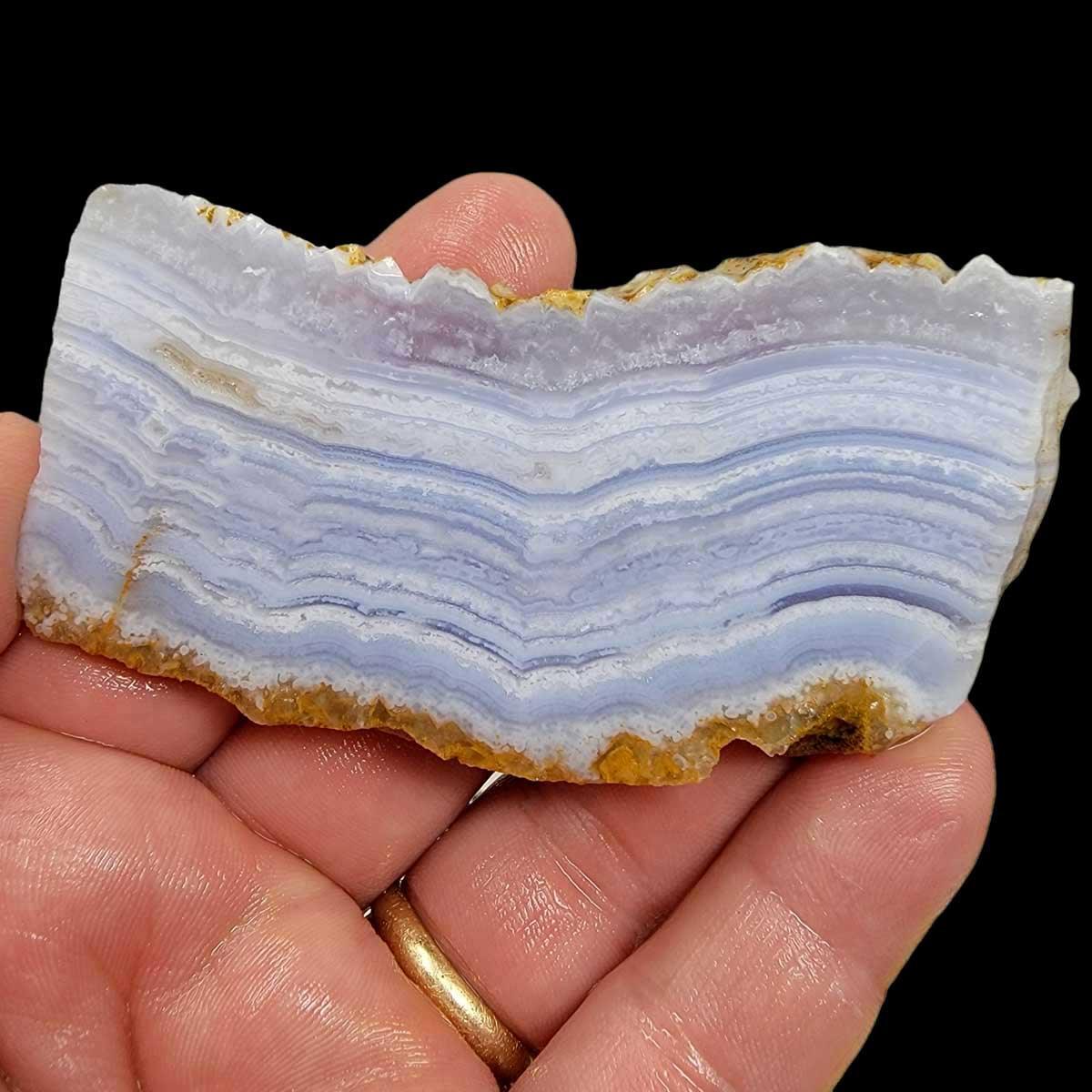 African Blue Lace Agate Slab!  Lapidary Stone Slab! - LapidaryCentral