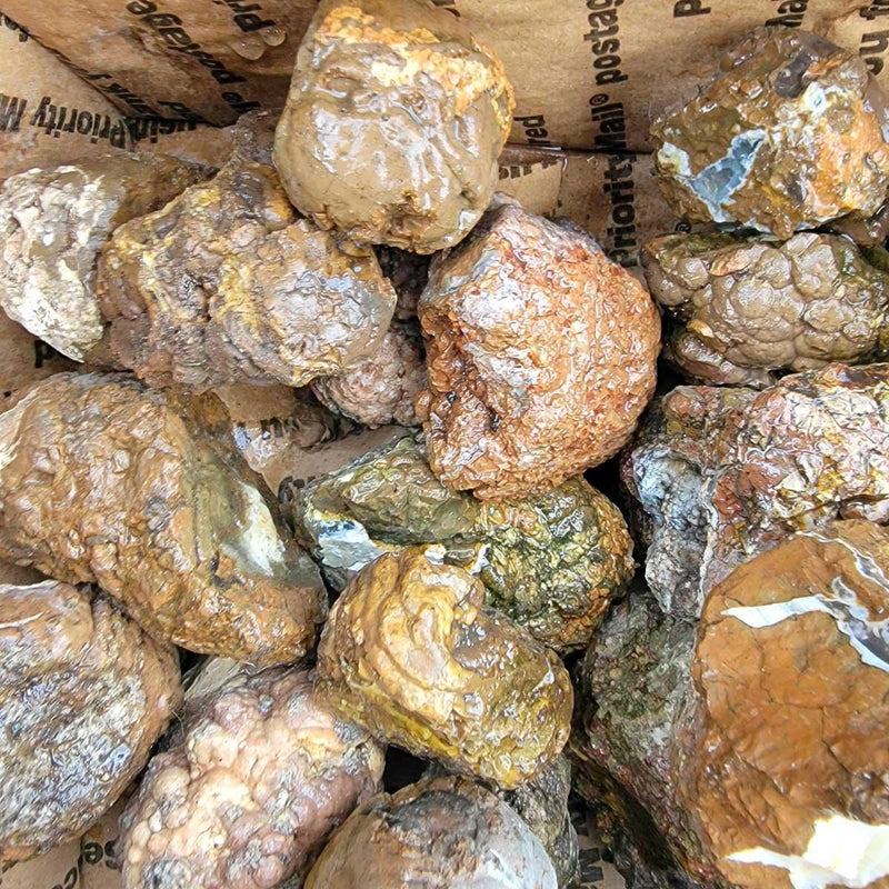 Old Stock Oregon Thunderegg Rough Flatrate Box! - LapidaryCentral
