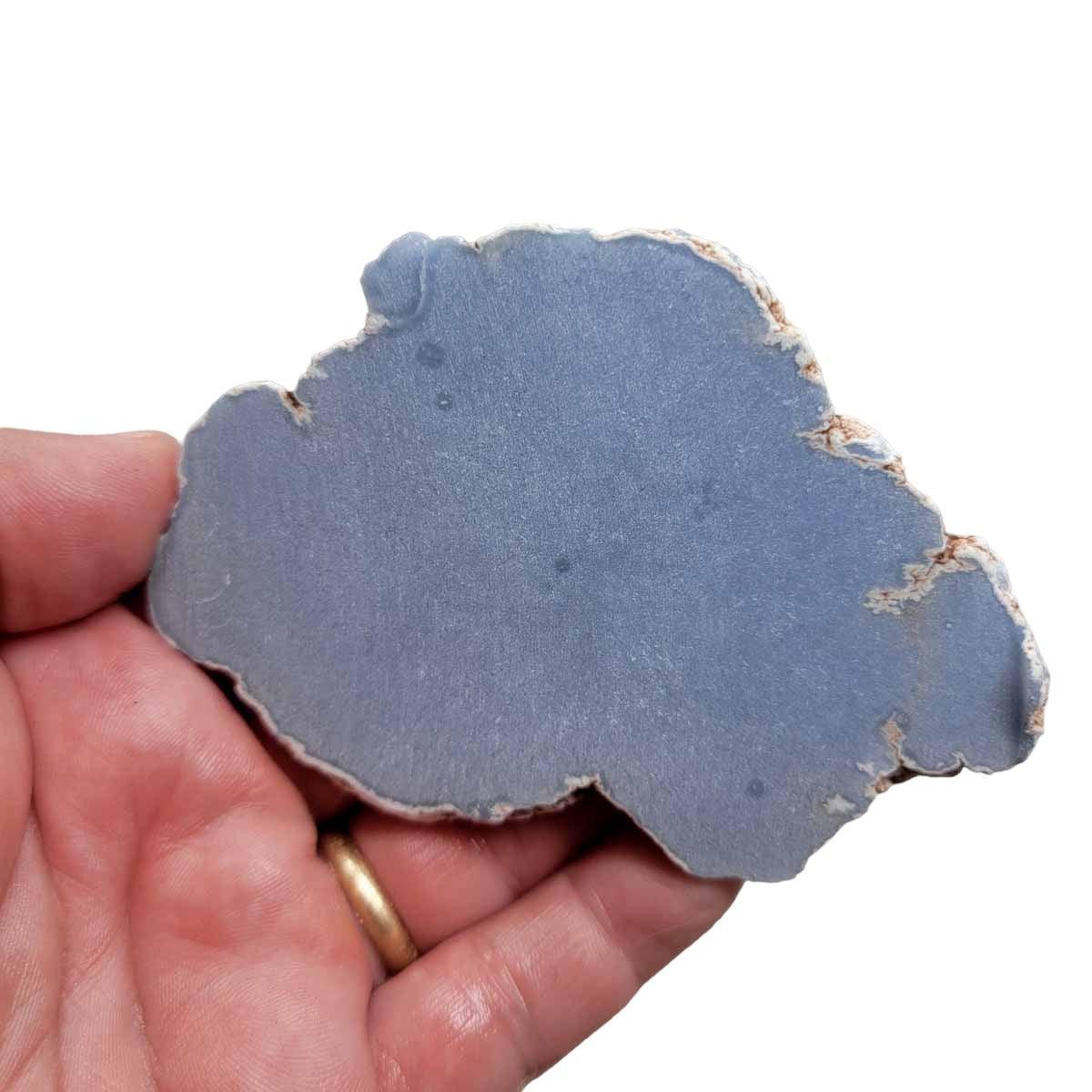 Glacial Blue Angelite Slab! Lapidary Stone Slab! - Lapidary Central