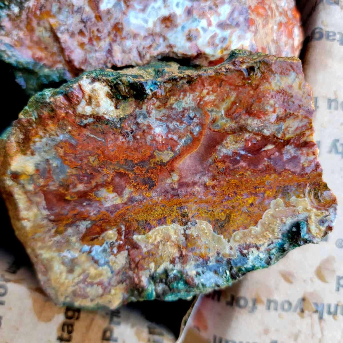 Apple Valley Agate Cutting Rough Flatrate! - Lapidary Central