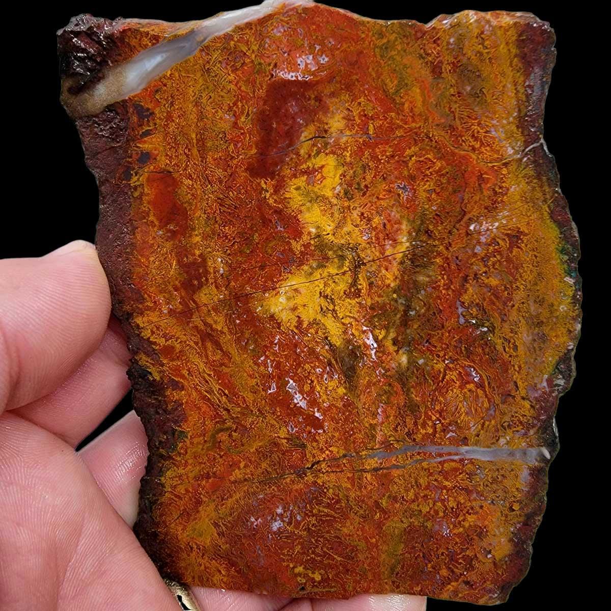 Apple Valley Moss Agate Slab!  Lapidary Stone Slab! - LapidaryCentral