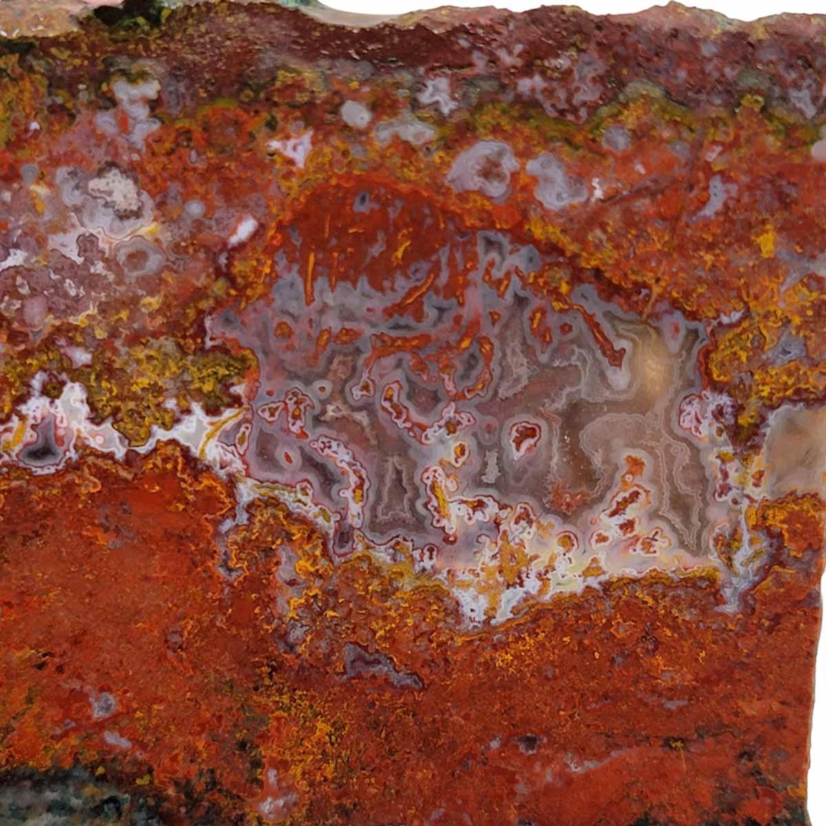 Apple Valley Moss Agate Slab! Lapidary Stone Slab! - Lapidary Central