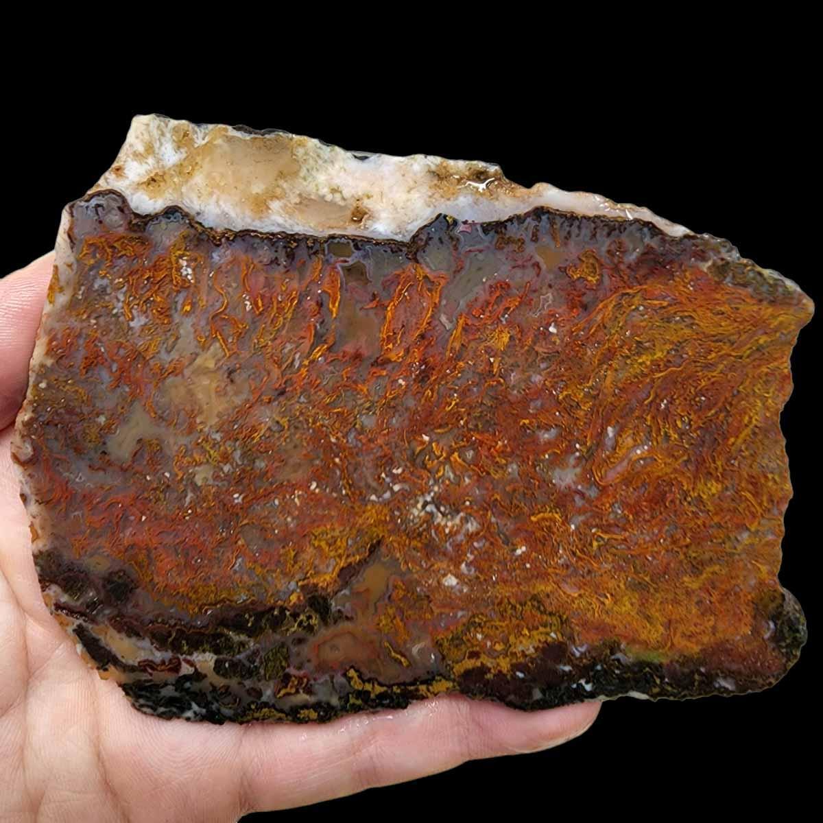 Apple Valley Moss Agate Slab!  Lapidary Stone Slab! - LapidaryCentral