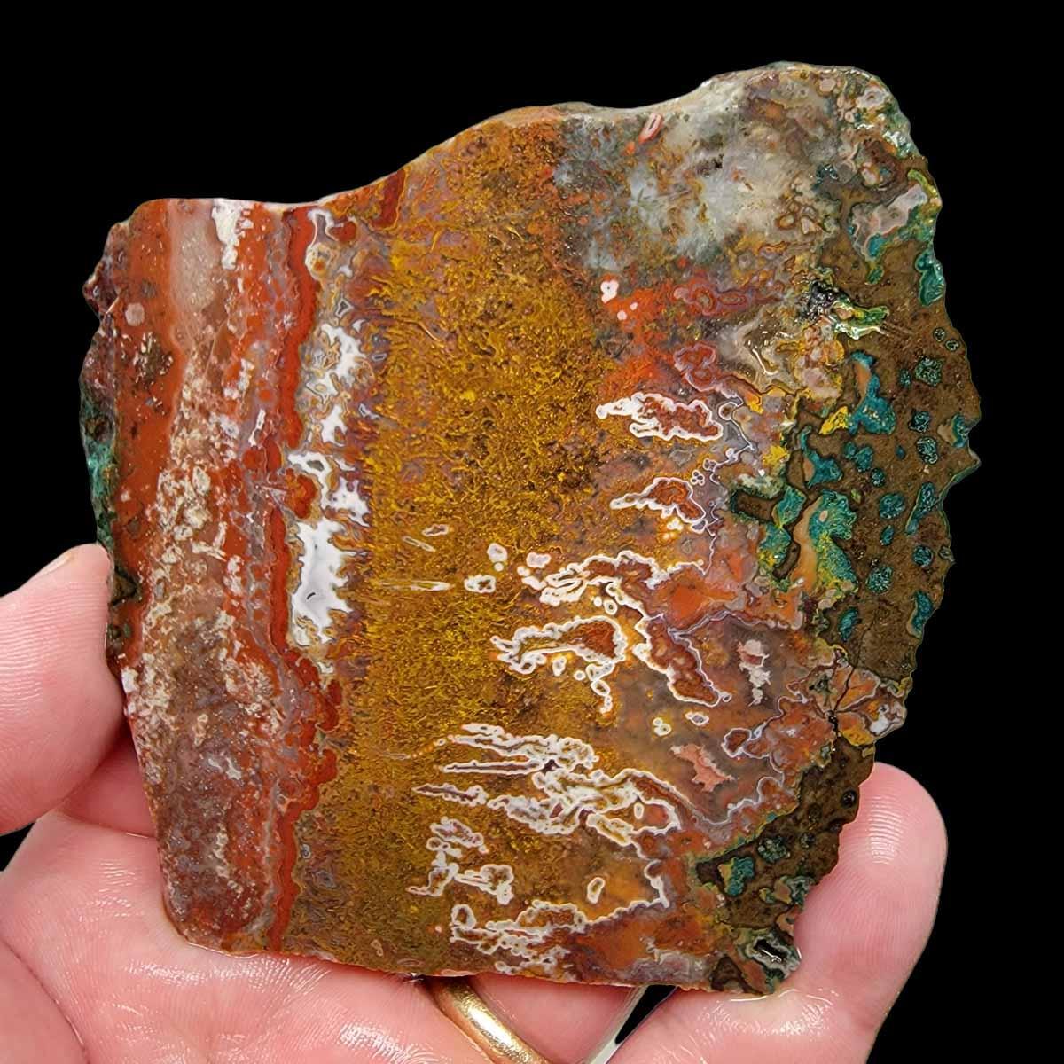 Apple Valley Moss Agate Slab!  Lapidary Stone Slab! - LapidaryCentral