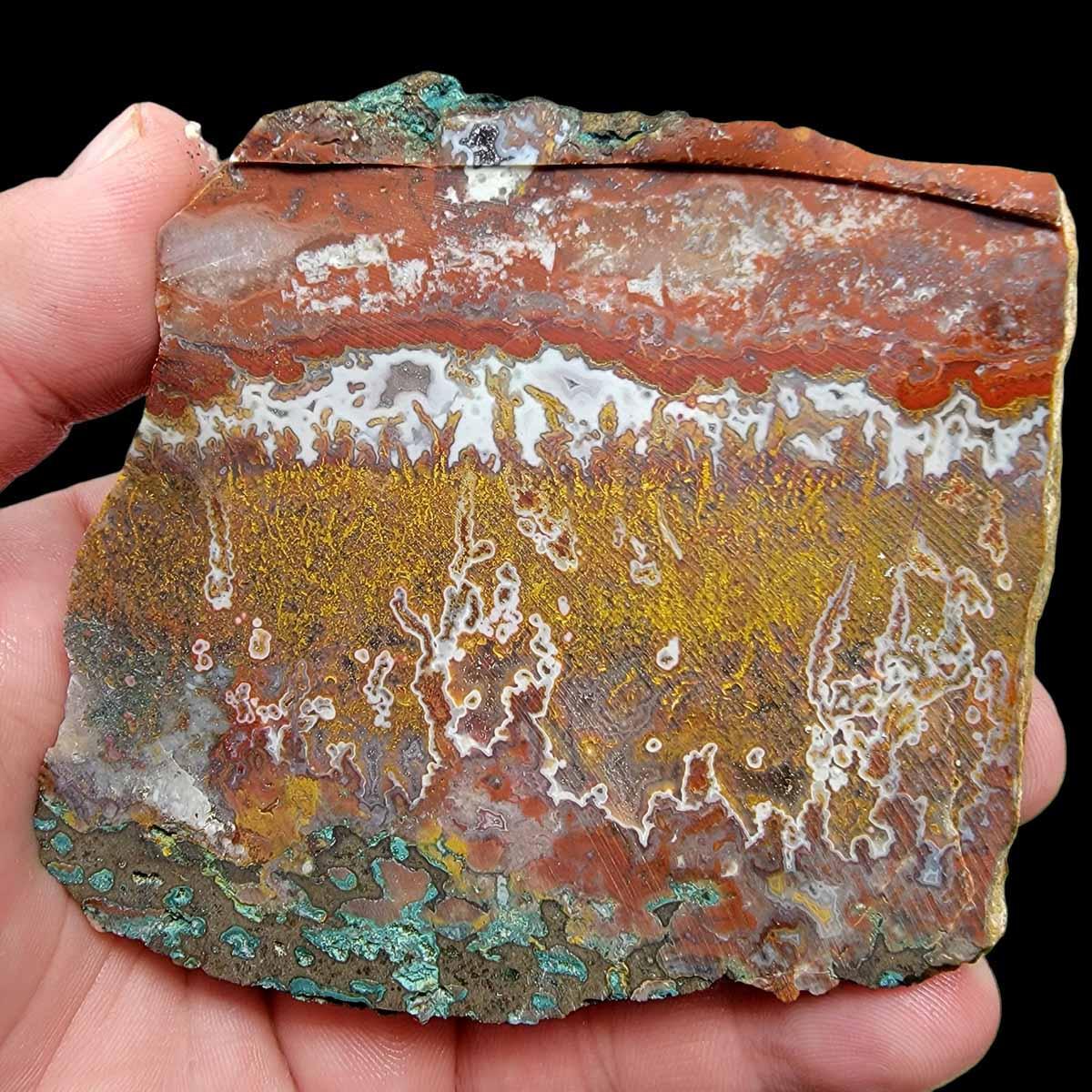 Apple Valley Moss Agate Slab!  Lapidary Stone Slab! - LapidaryCentral