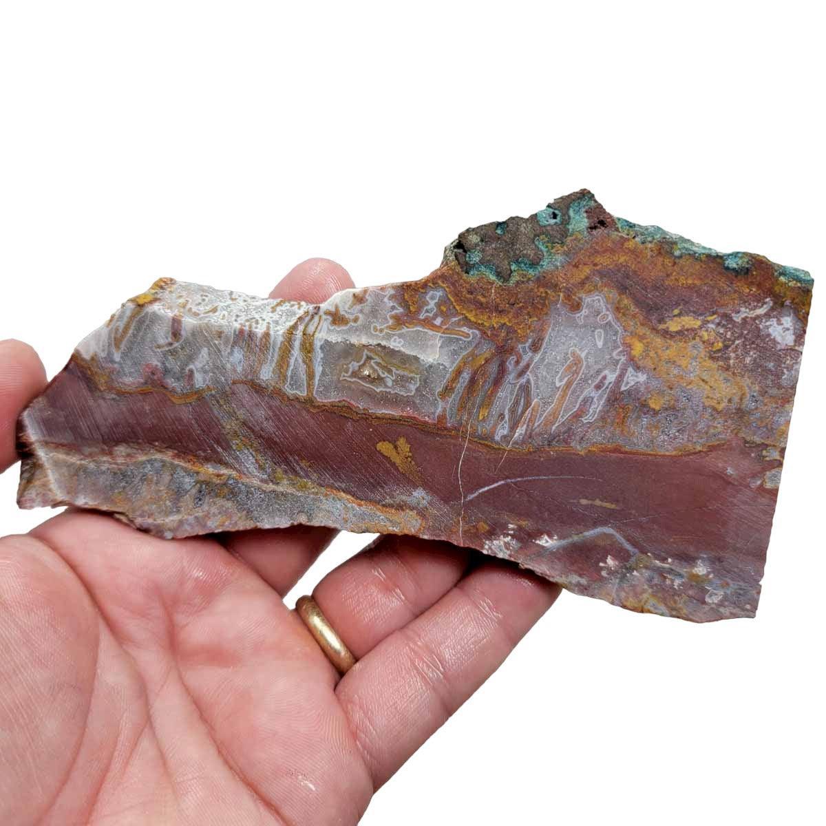 Apple Valley Moss Agate Slab!  Lapidary Stone Slab! - LapidaryCentral