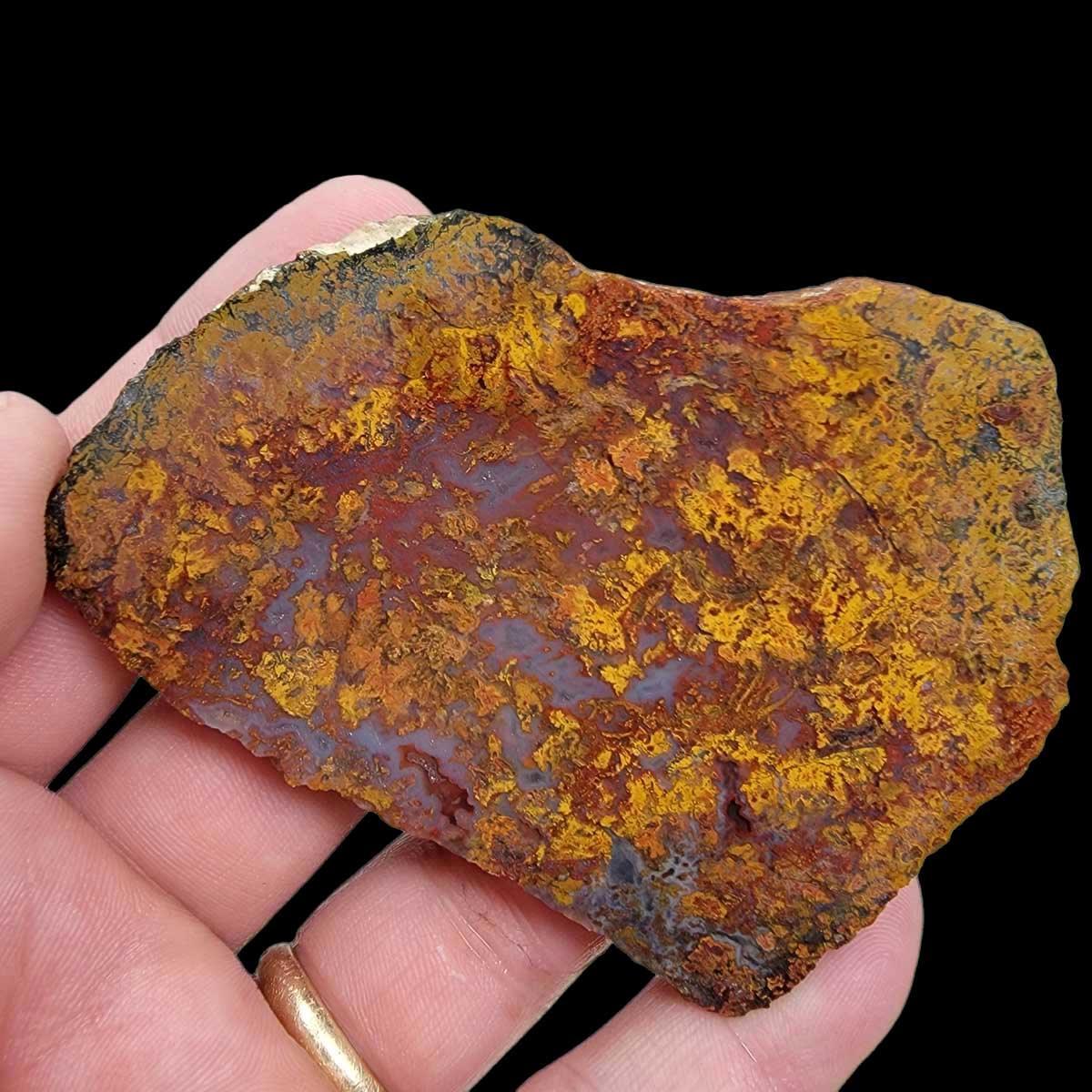 STUNNING Apple Valley Moss Agate Slab!  Lapidary Stone Slab! - LapidaryCentral