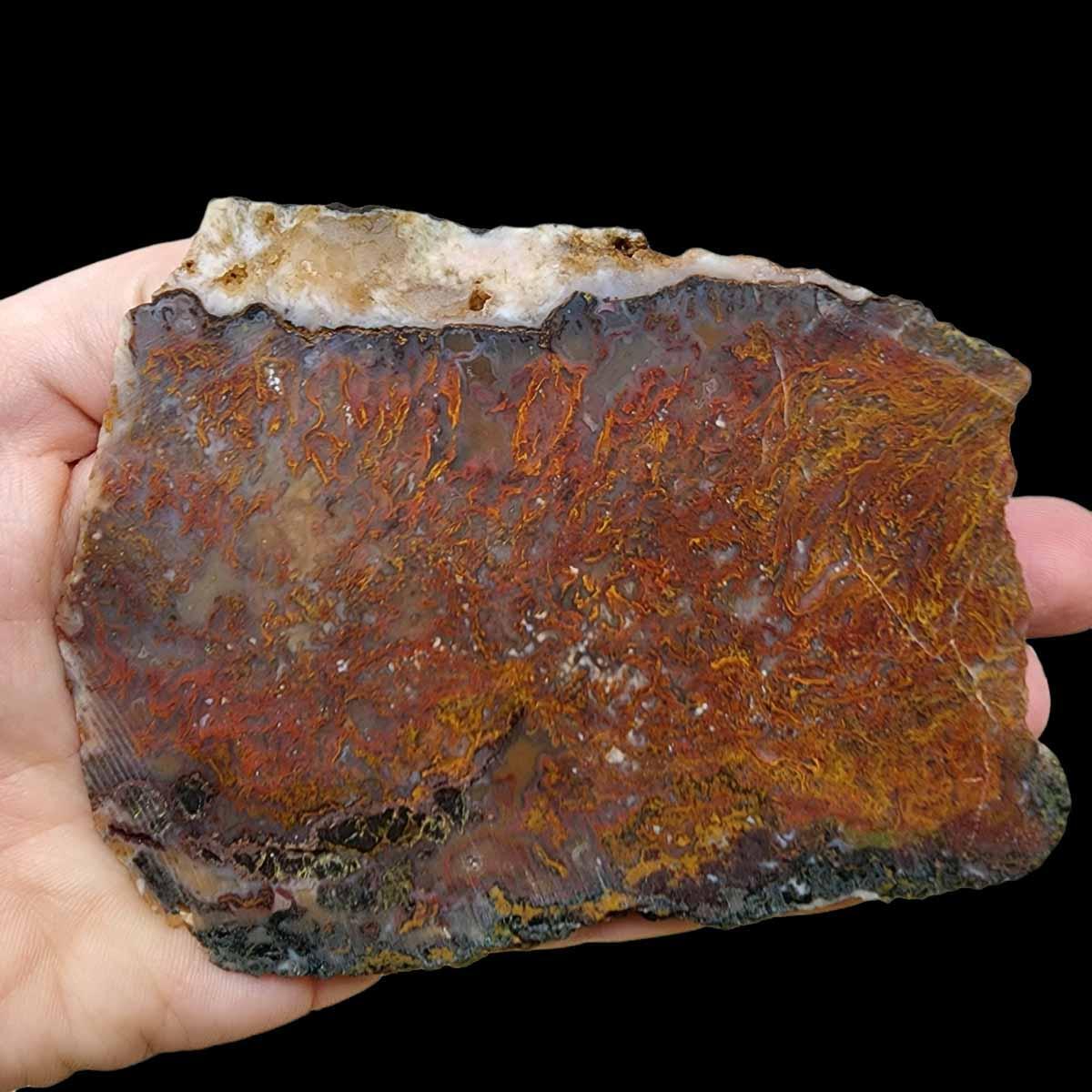 Apple Valley Moss Agate Slab!  Lapidary Stone Slab! - LapidaryCentral