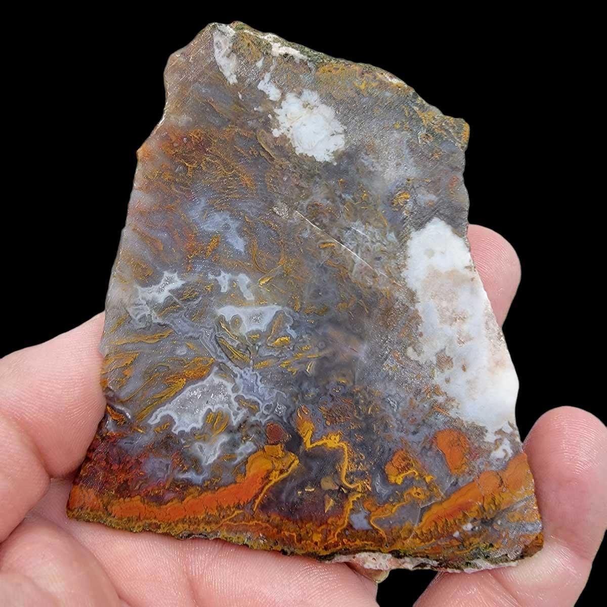 STUNNING Apple Valley Moss Agate Slab!  Lapidary Stone Slab! - LapidaryCentral