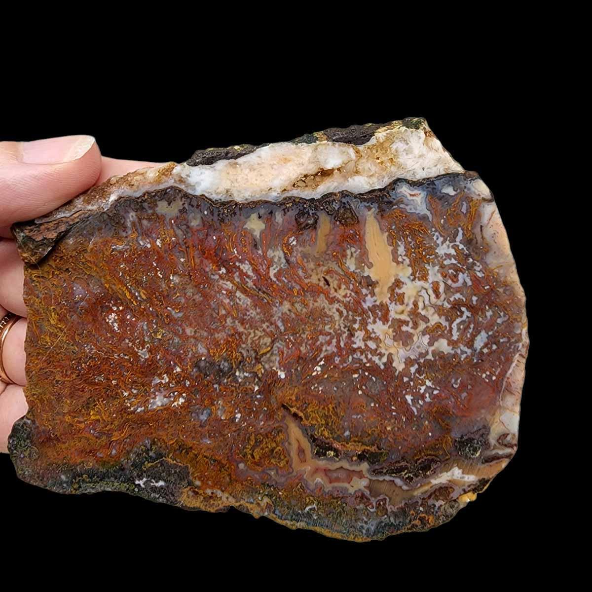 Apple Valley Moss Agate Slab!  Lapidary Stone Slab! - LapidaryCentral