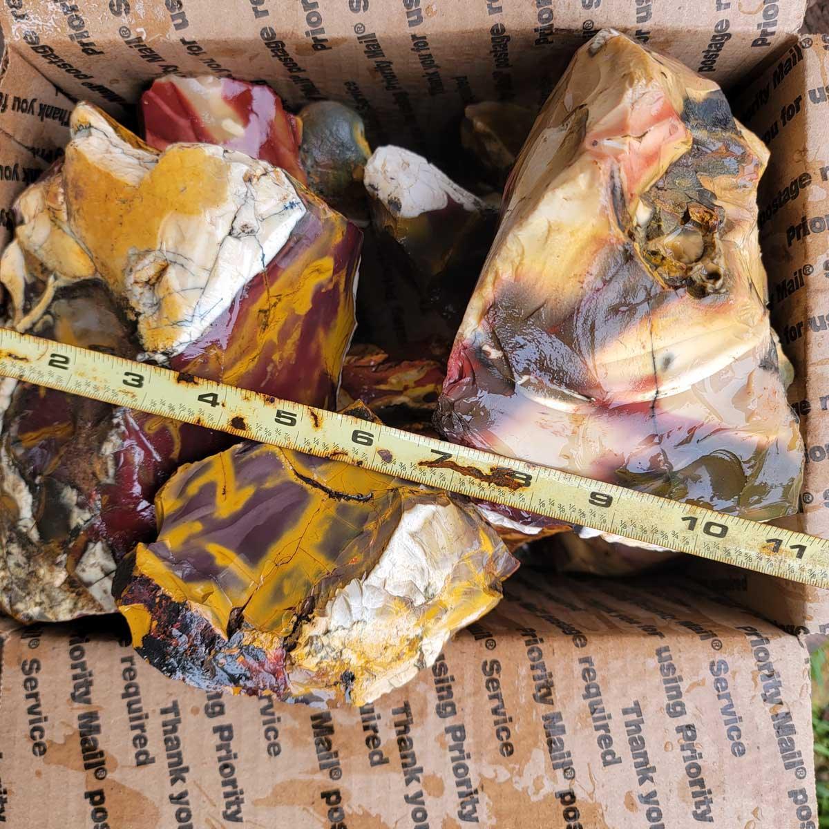 High Grade Mookaite Jasper Lapidary Cutting Rough!  A+ Quality! - LapidaryCentral
