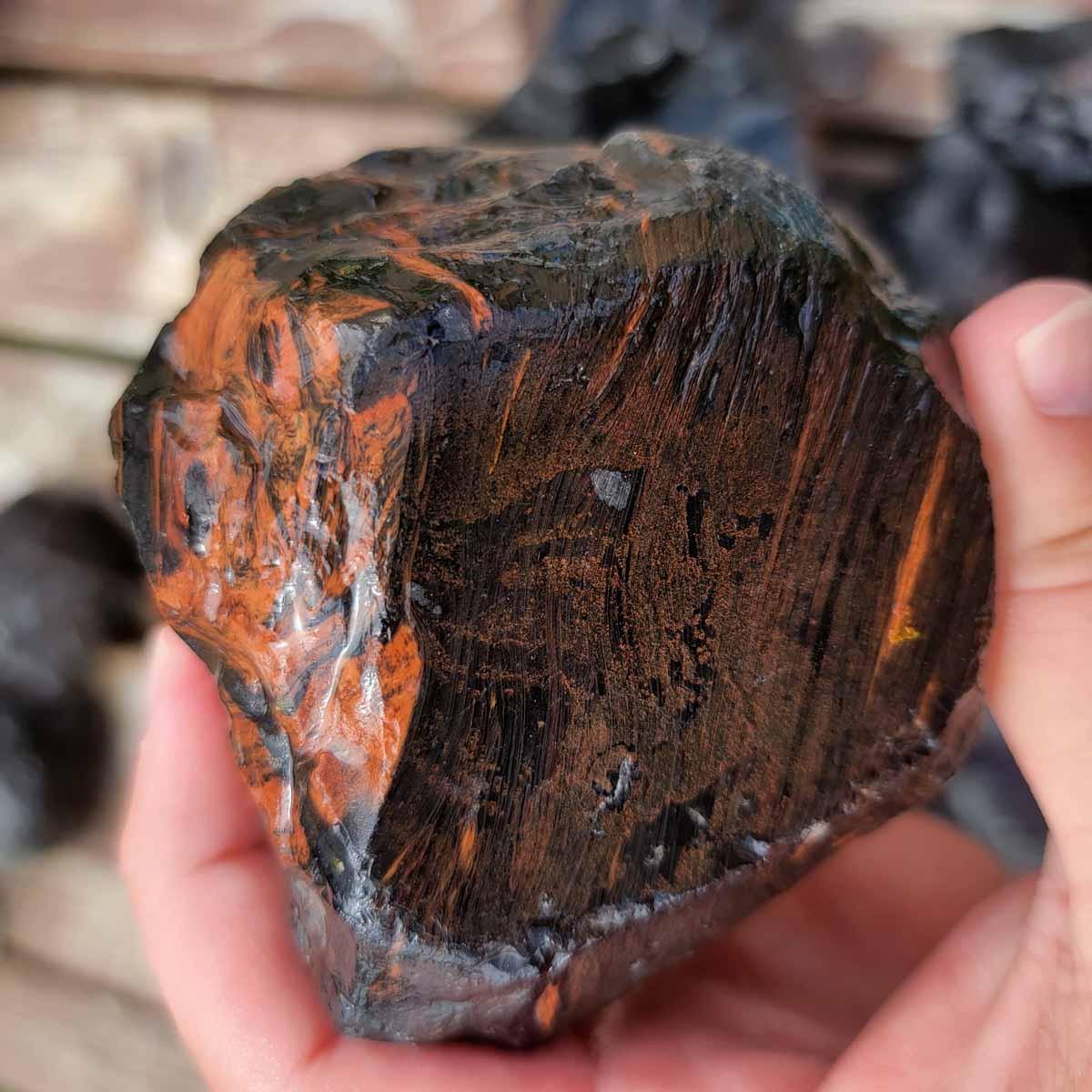 Black Obsidian Rough! Old Stock Lapidary Wholesale Material!
