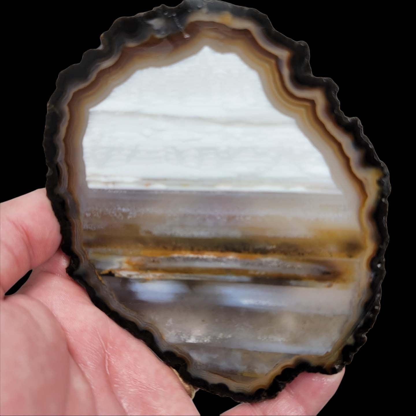 Waterline Brazilian Agate Slab!  Lapidary Stone Slab! - LapidaryCentral