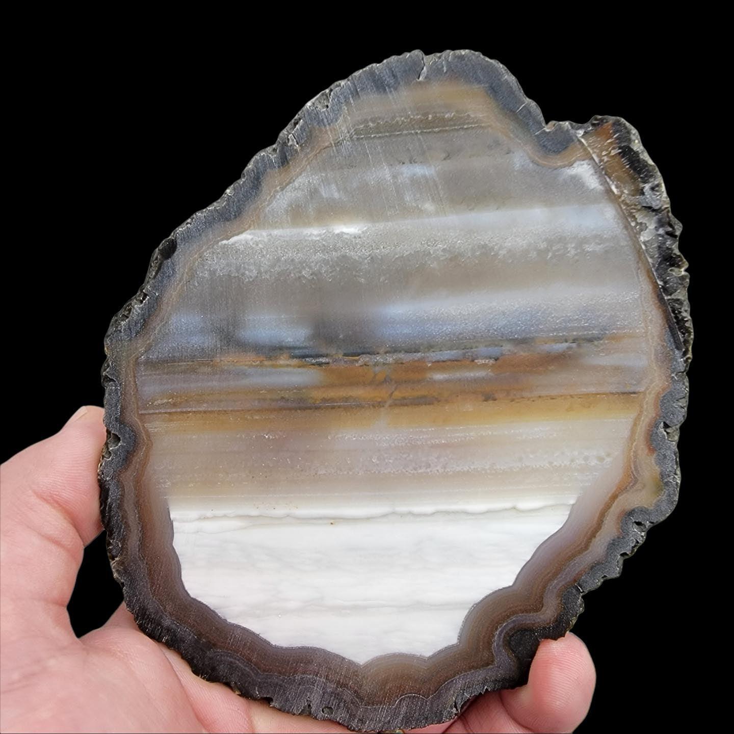 Waterline Brazilian Agate Slab!  Lapidary Stone Slab! - LapidaryCentral