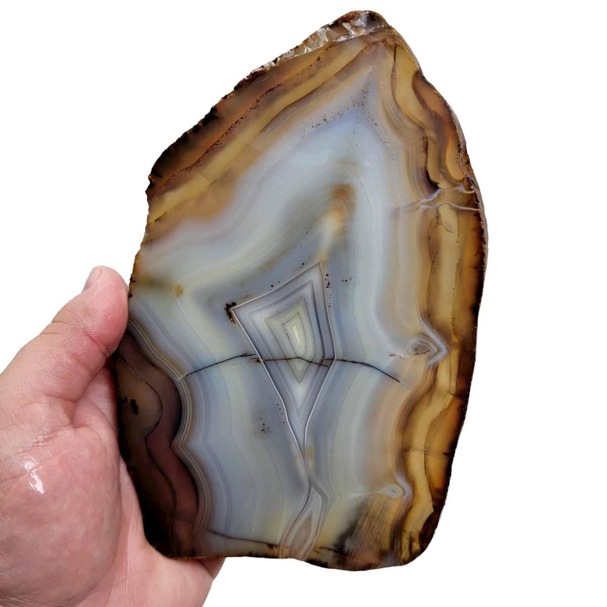 RARE Jequitinhonha Agate Slab!  Lapidary Stone Slab! - LapidaryCentral