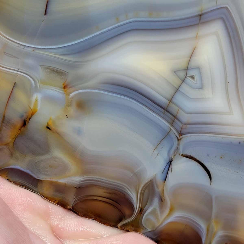 RARE Jequitinhonha Agate Slab!  Lapidary Stone Slab! - LapidaryCentral