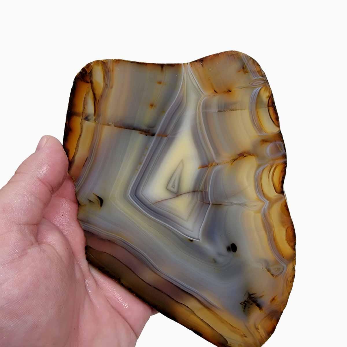 RARE Jequitinhonha Agate Slab! Lapidary Stone Slab! - Lapidary Central